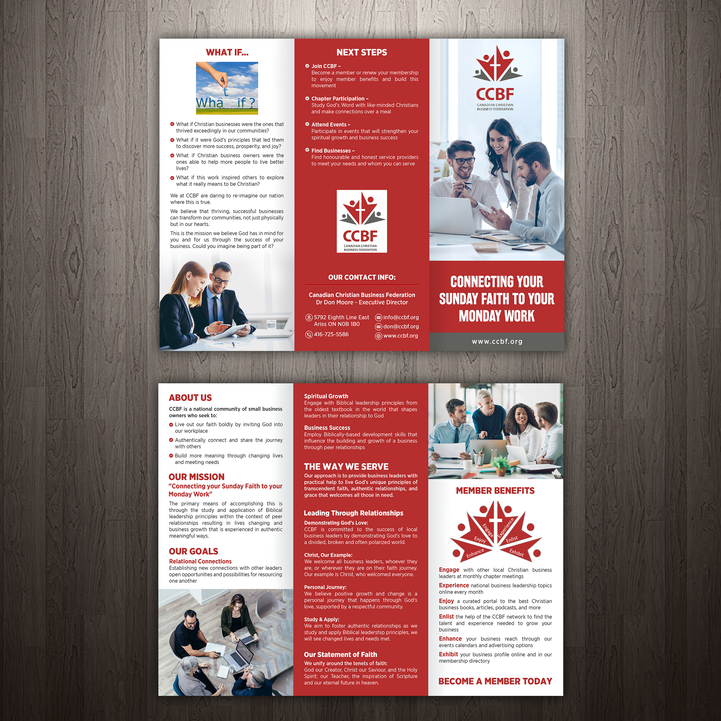 Design de Flyer par GraphicsGuru pour Canadian Christian Business Fed | Design #27529634