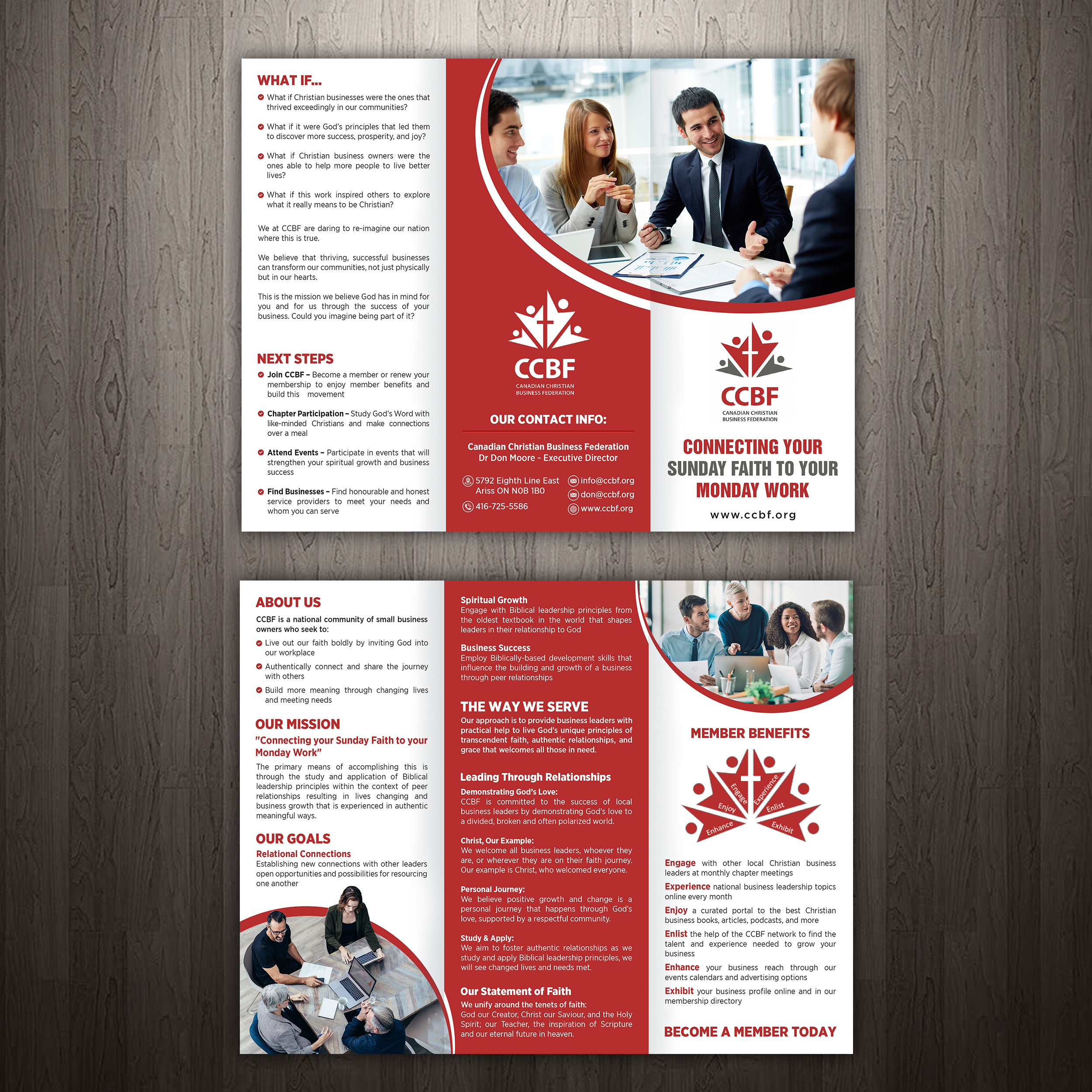 Design de Flyer par GraphicsGuru pour Canadian Christian Business Fed | Design #27529635