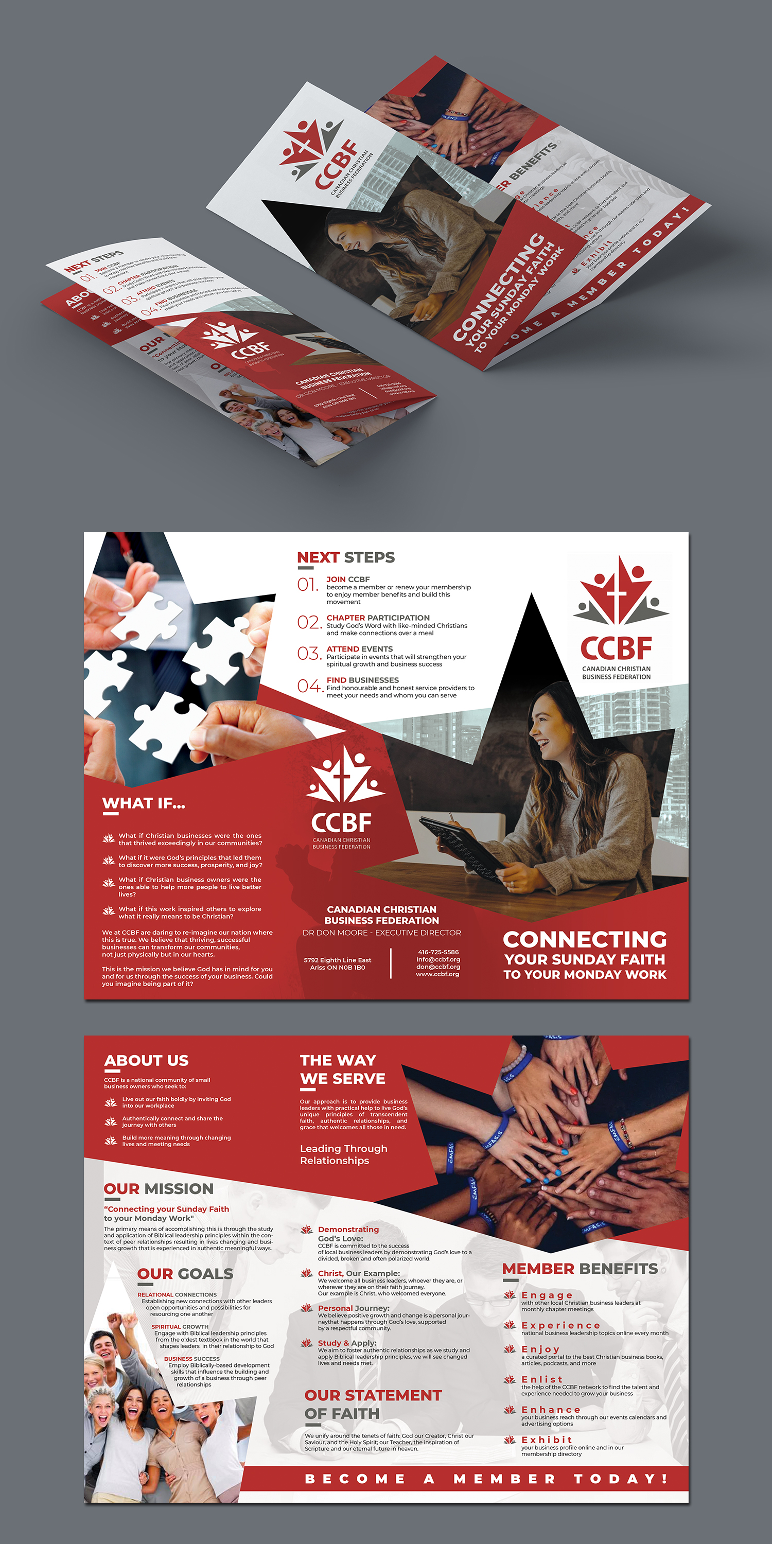 Flyer Design by BLUE WINGS for Canadian Christian Business Fed | Design #27528615