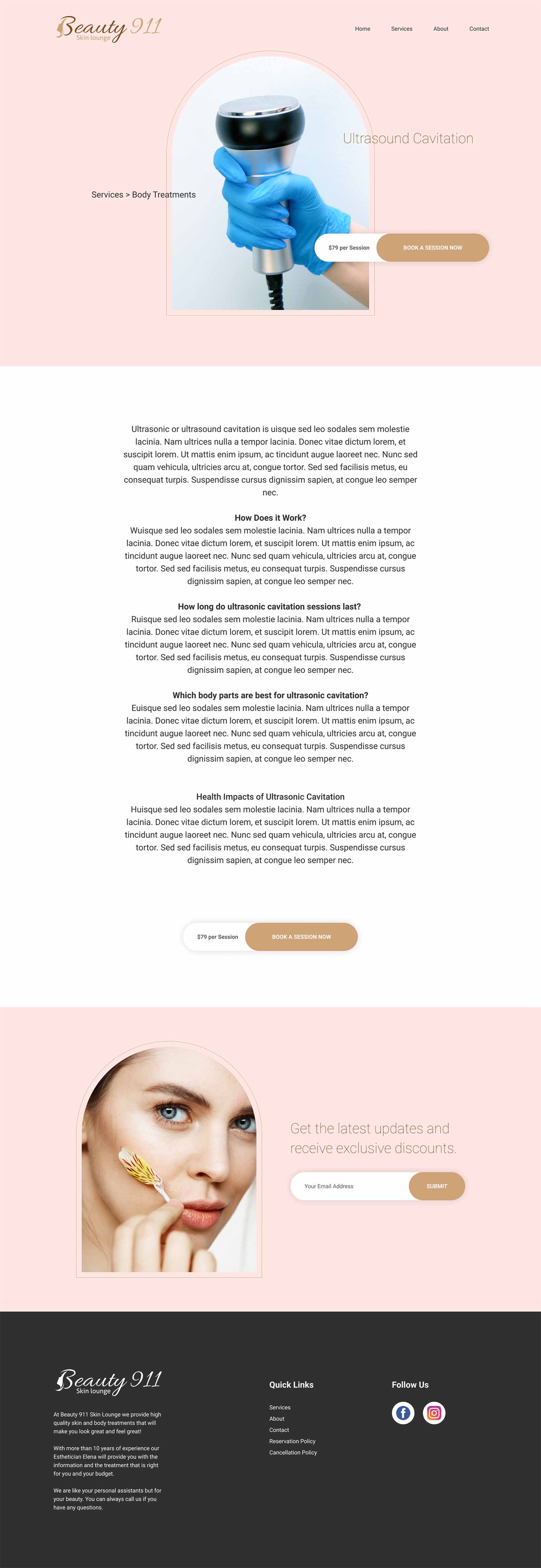 Wix Design by Gjlfajardo for Beauty 911 LLC | Design #27527660