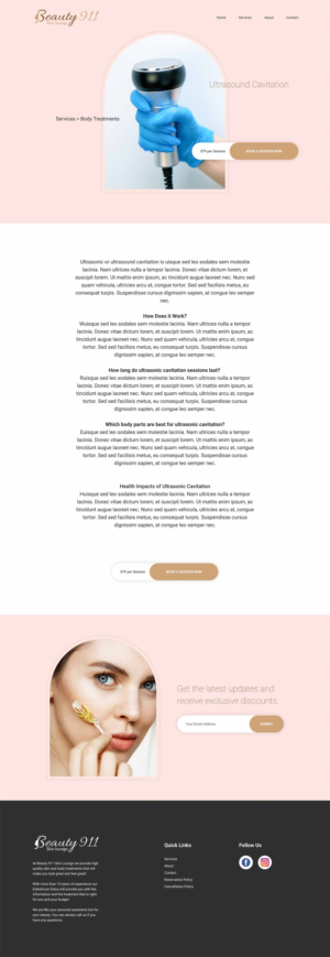 Wix Design by Gjlfajardo for Beauty 911 LLC | Design: #27527660