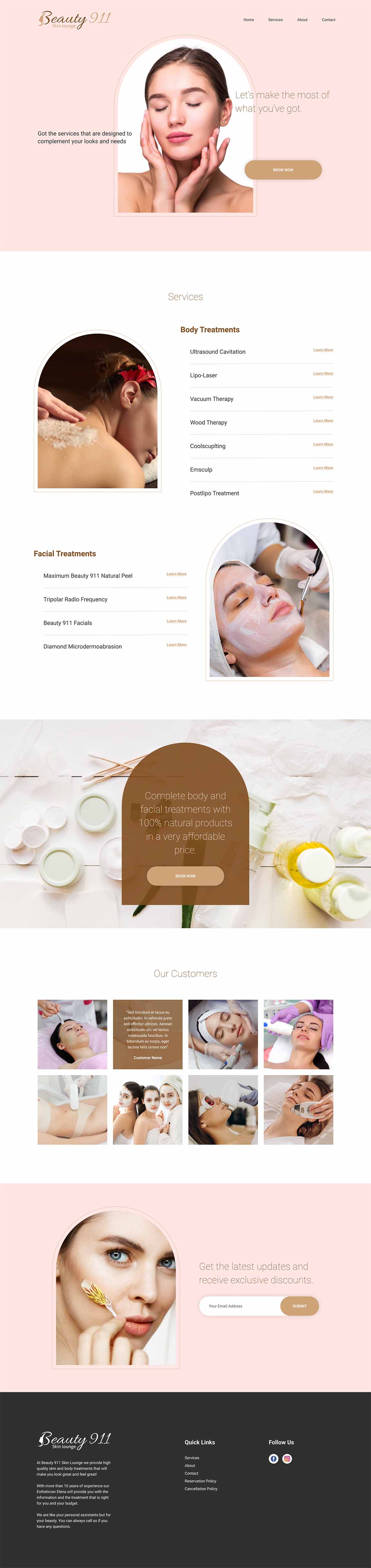 Wix Design by Gjlfajardo for Beauty 911 LLC | Design #27528617