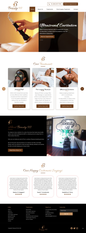 Wix Design by pb for Beauty 911 LLC | Design: #27529429