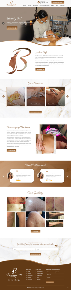 Wix Design by pb for Beauty 911 LLC | Design: #27529430