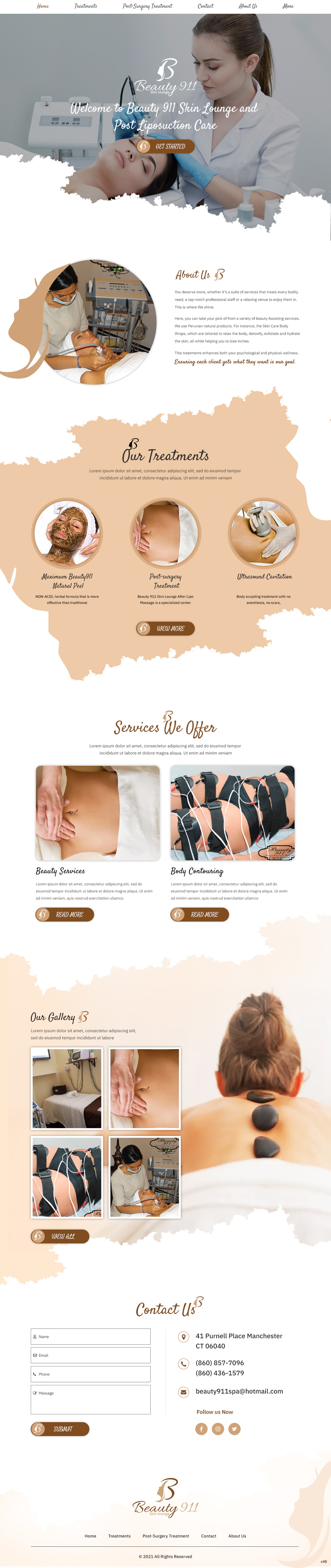 Wix Design by pb for Beauty 911 LLC | Design #27529437