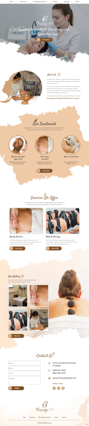 Wix Design by pb for Beauty 911 LLC | Design: #27529437