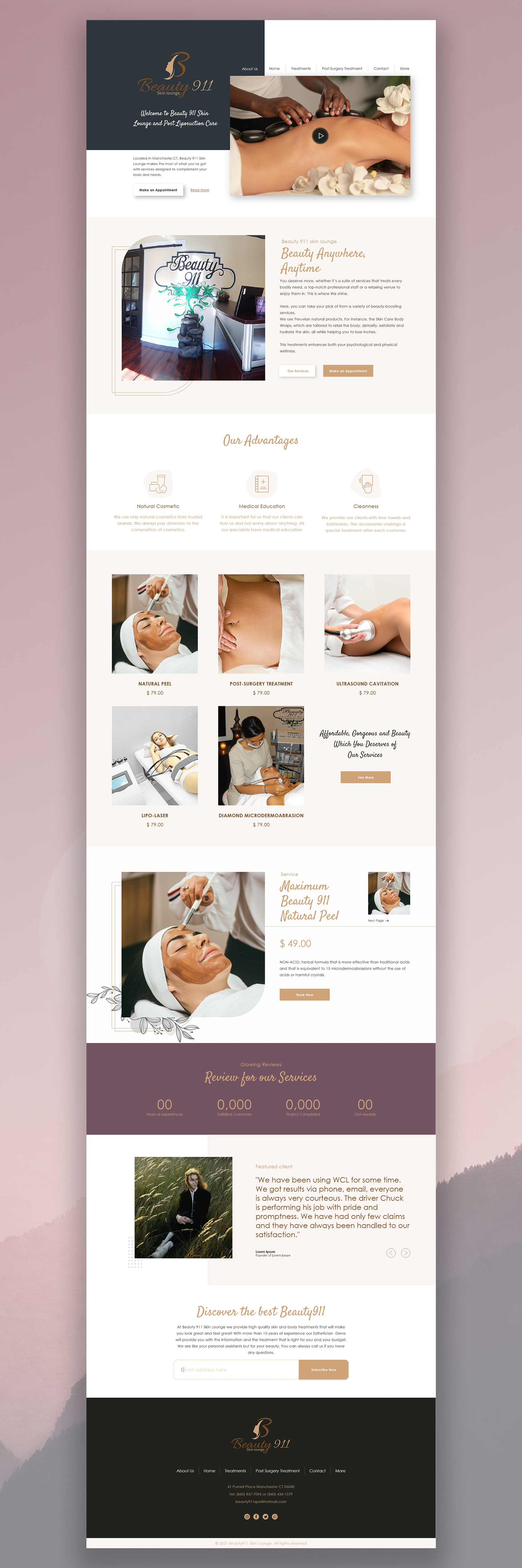 Wix Design by Cre8r for Beauty 911 LLC | Design #27533274