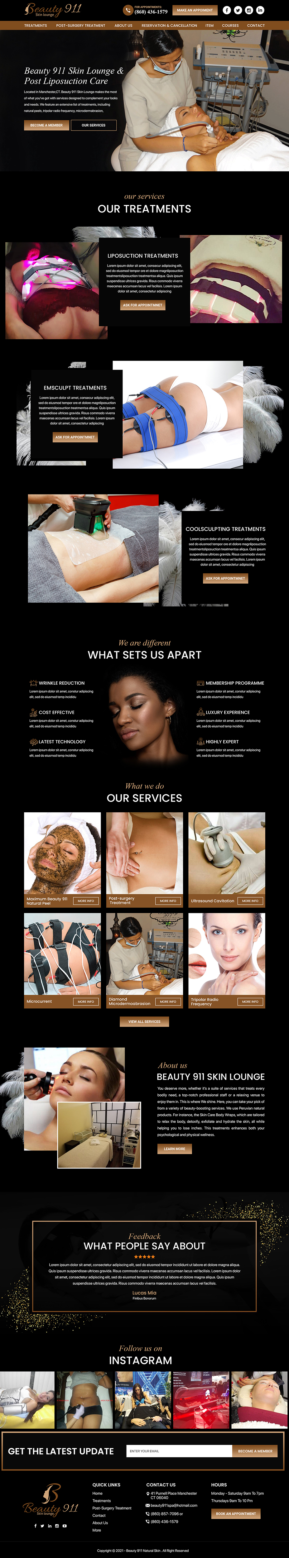 Wix Design by Titan Eagle for Beauty 911 LLC | Design #27532474