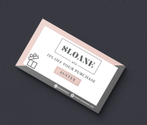 Store Promo Card (already have logo!) | Karten-Design von SAI DESIGNS