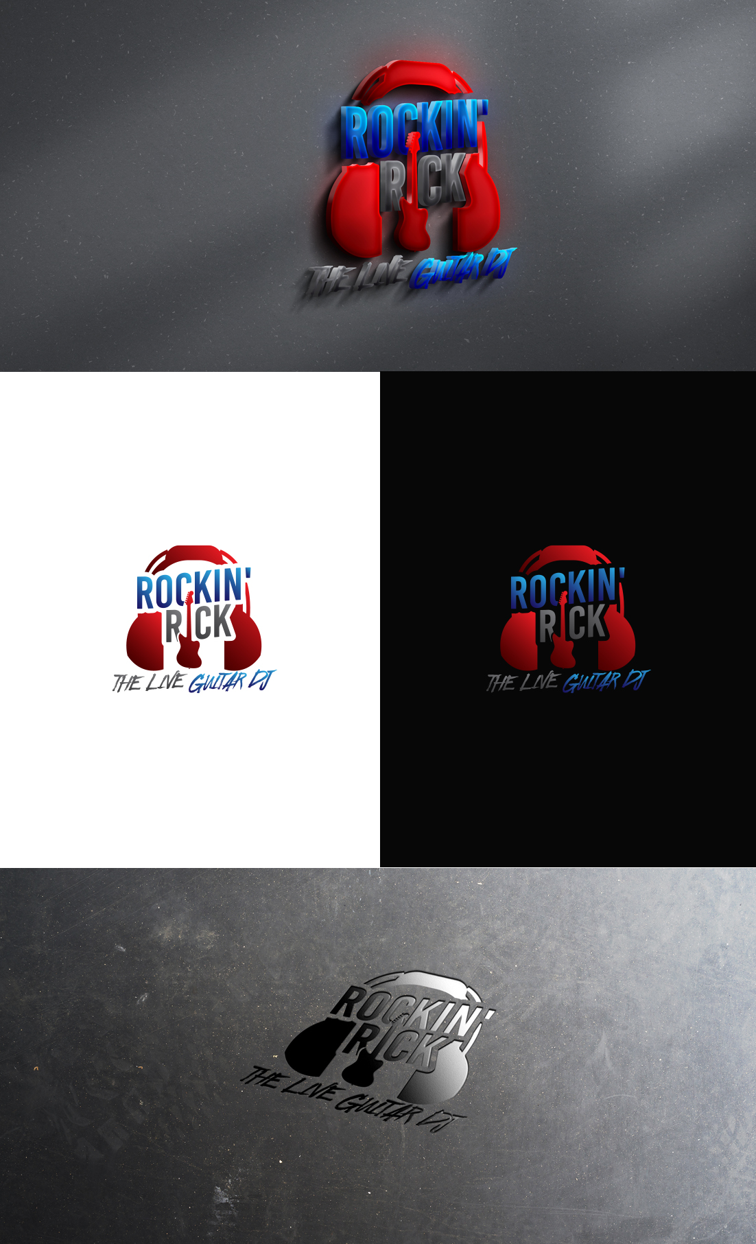 Diseño de Logo por GLDesigns para Rockin Rick Entertainment | Diseño #27525006