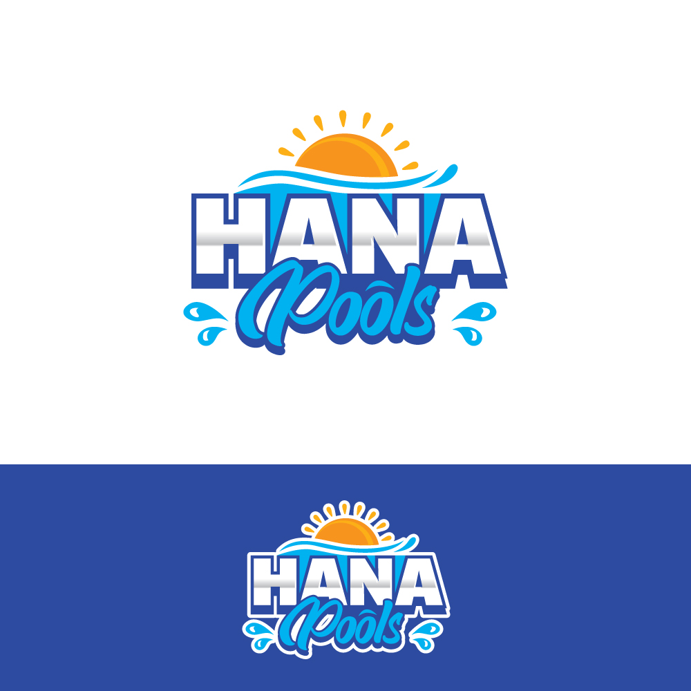Logo Design by Sujit Banerjee for Hana Pools LLC | Design #27528319