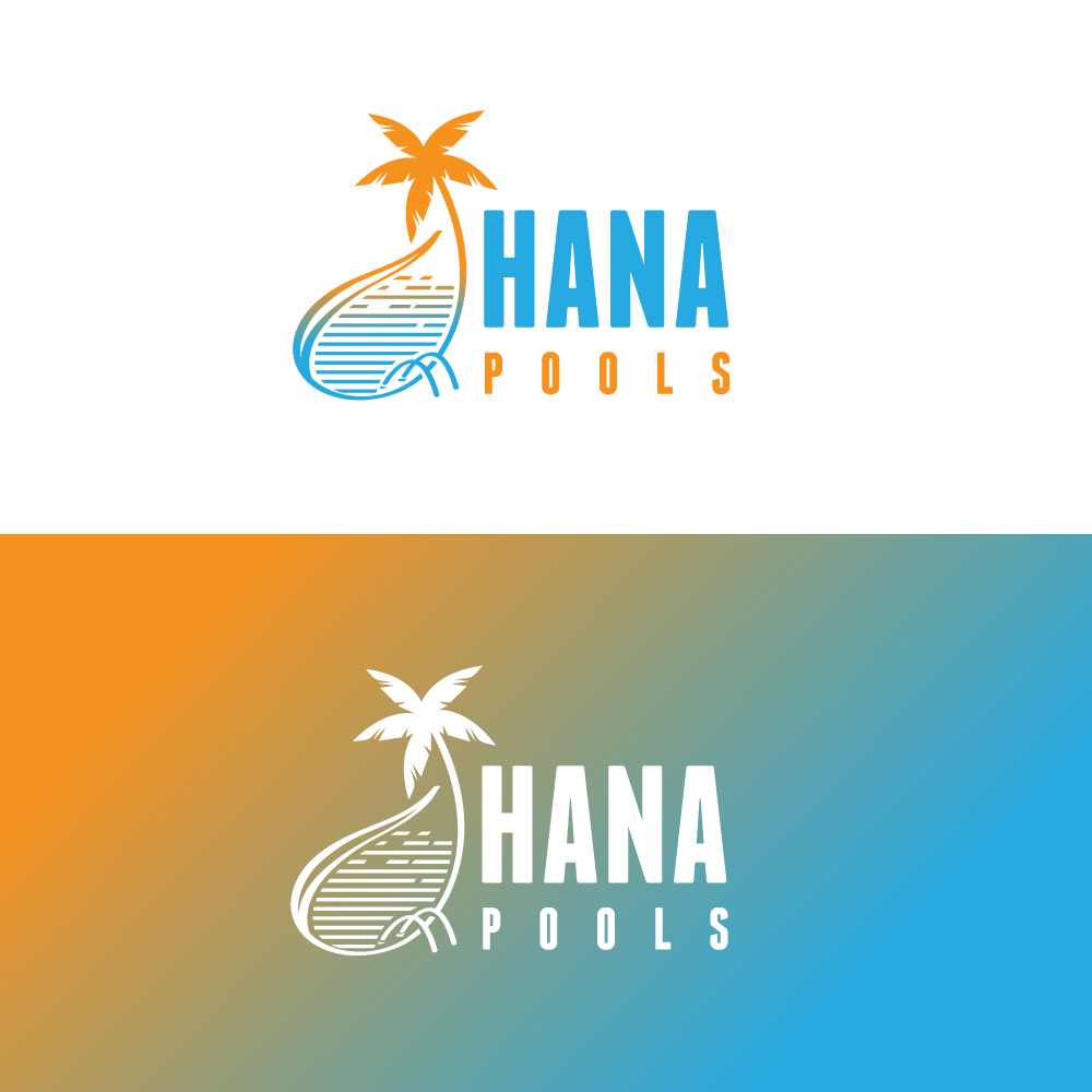 Logo Design by Sujit Banerjee for Hana Pools LLC | Design #27528320