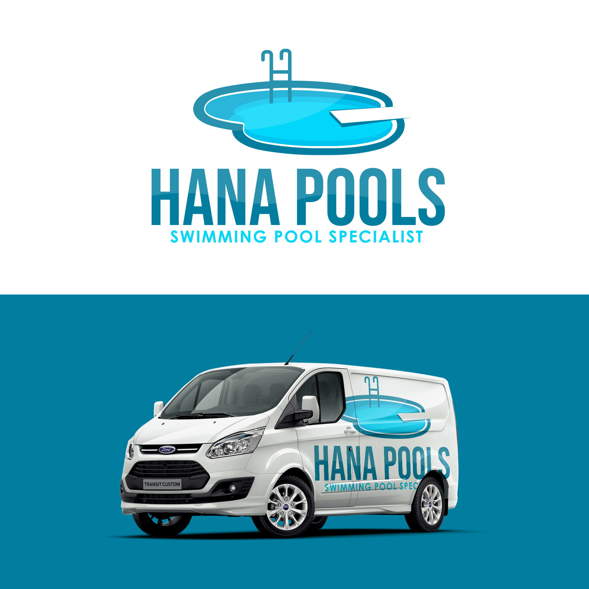 Logo Design by DSCMedian™ for Hana Pools LLC | Design #27559536