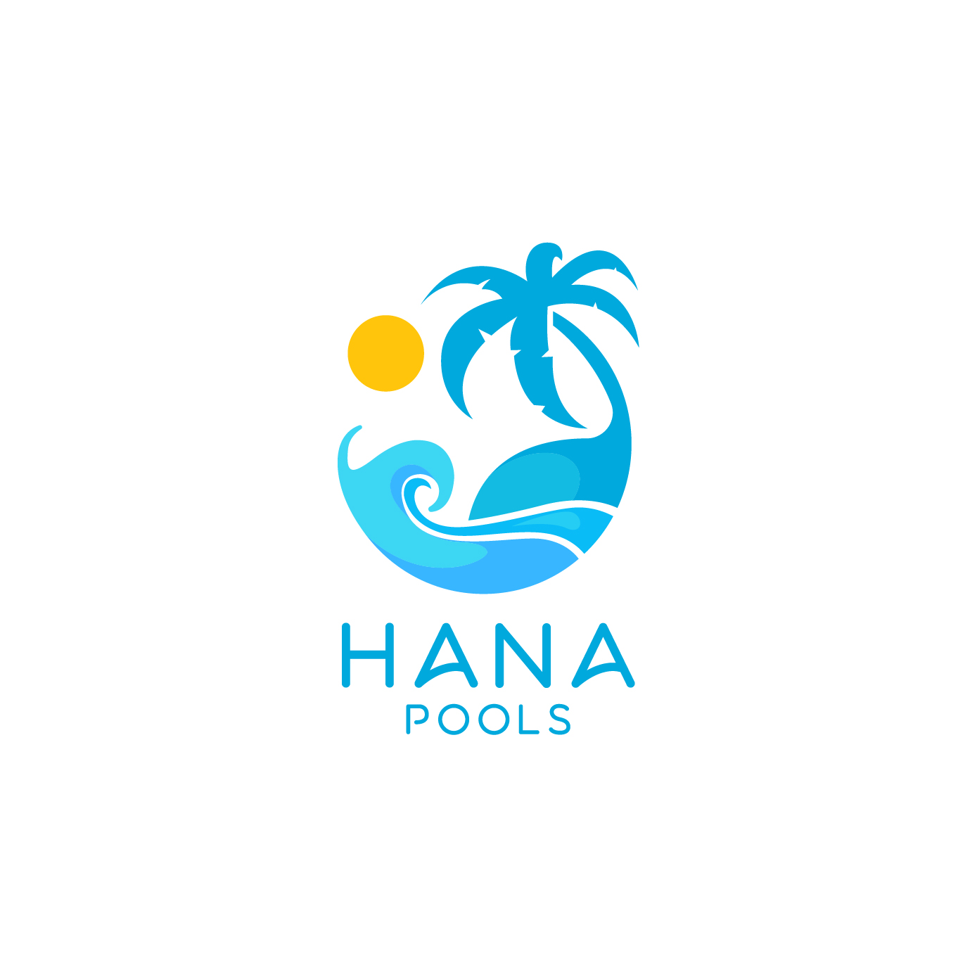 Logo Design by nyoovernyo for Hana Pools LLC | Design #27526581
