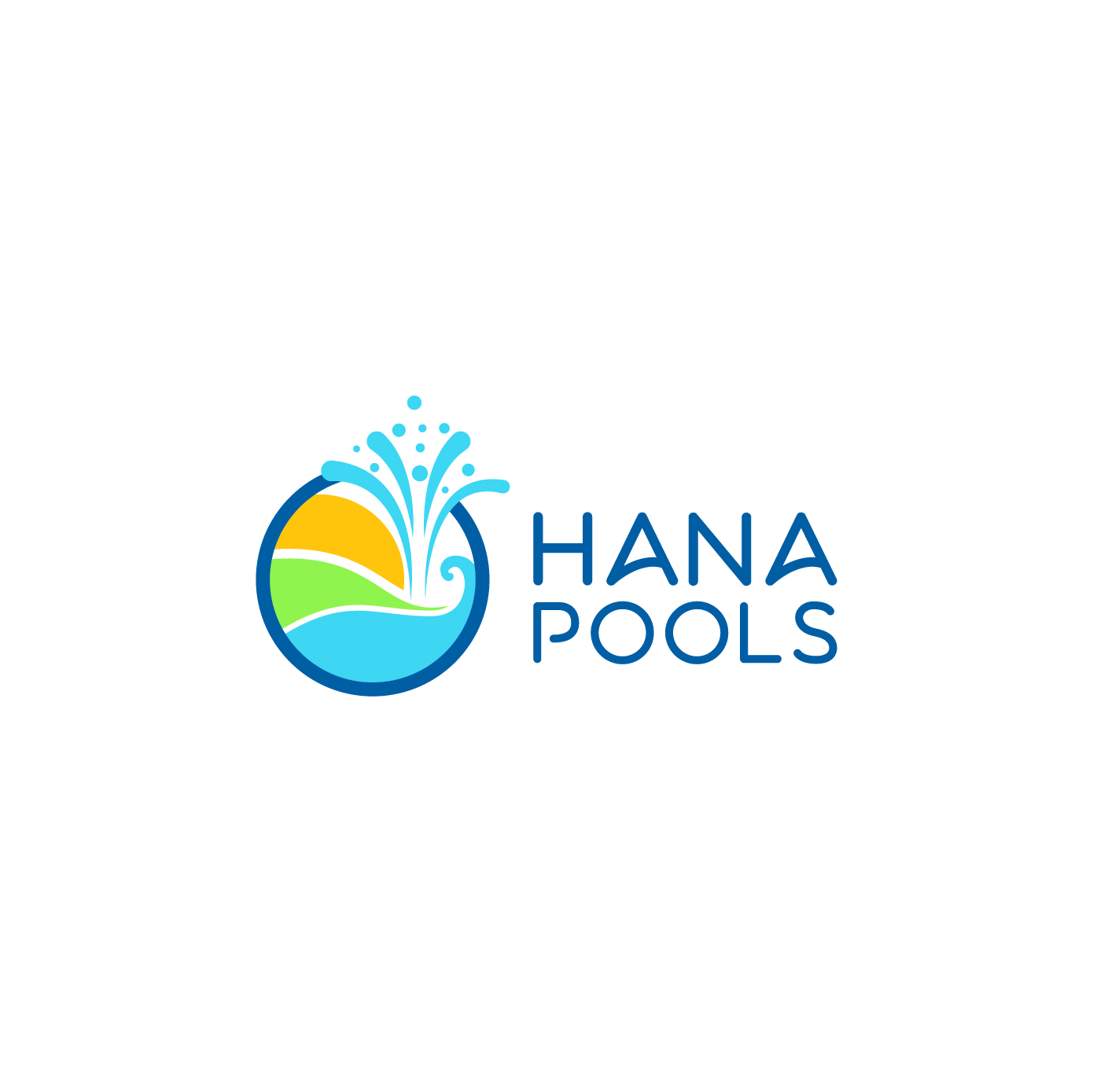 Logo Design by nyoovernyo for Hana Pools LLC | Design #27536835