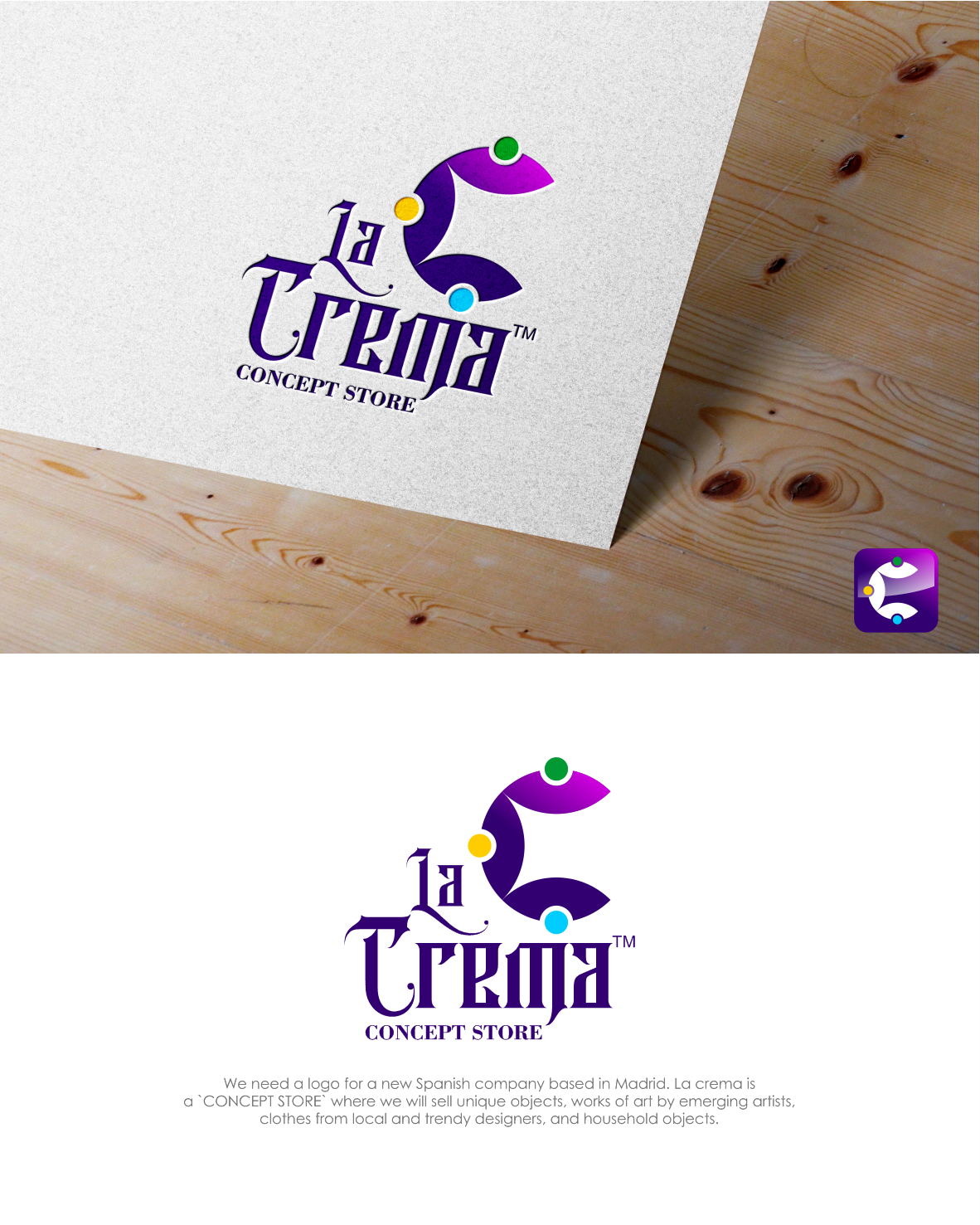 Logo Design by momo57 for la crema | Design #27555977