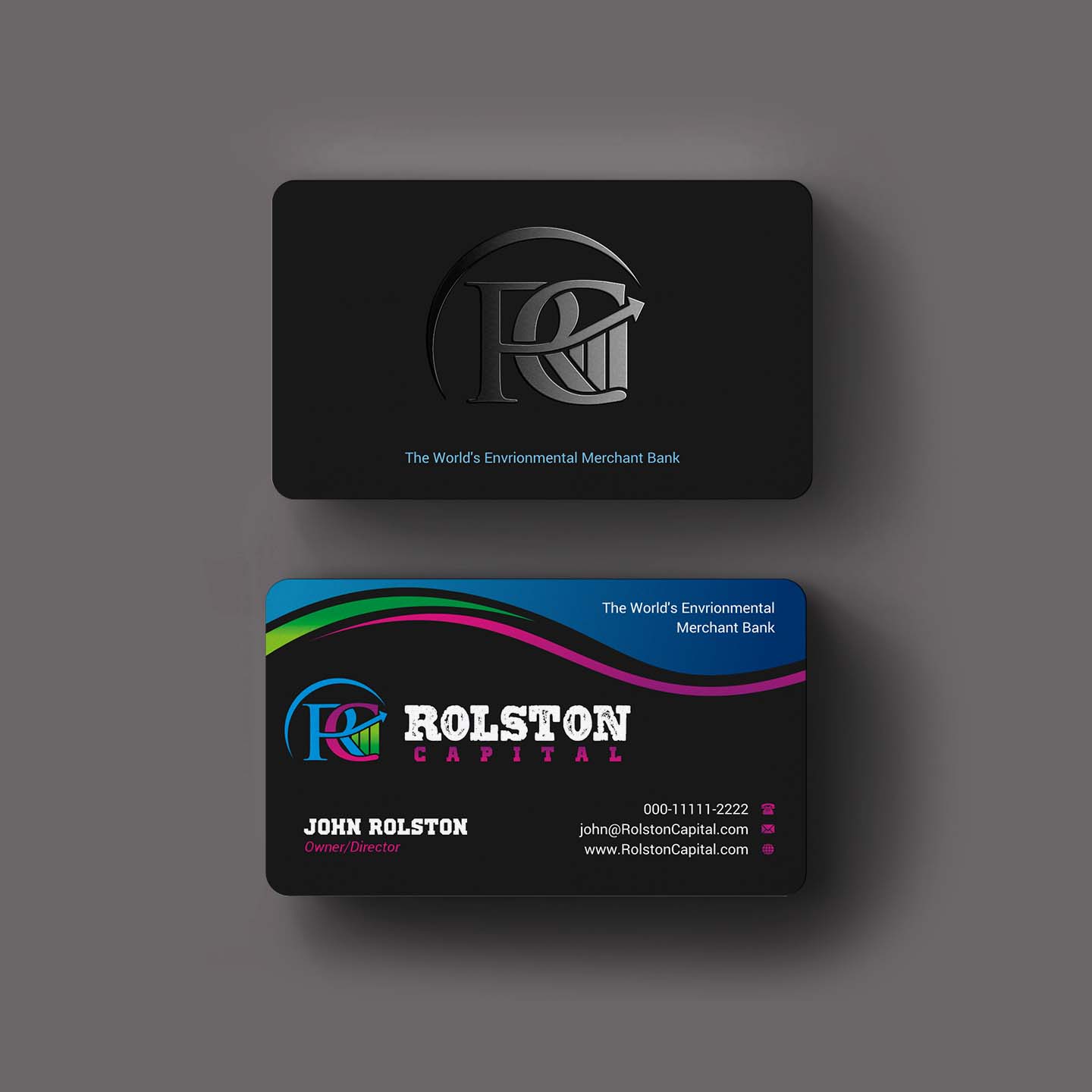 Design de Carte de Visite par INDIAN_Ashok pour Viridi capital  | Design #27538541