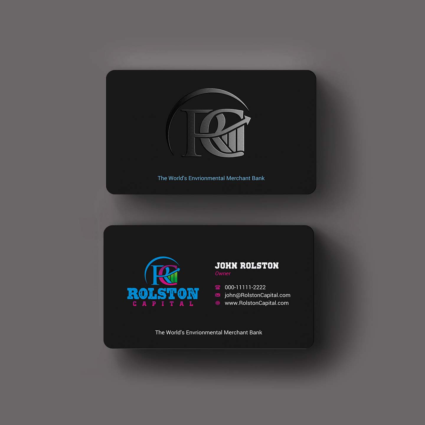 Business Card Design by INDIAN_Ashok for Viridi capital  | Design #27538542