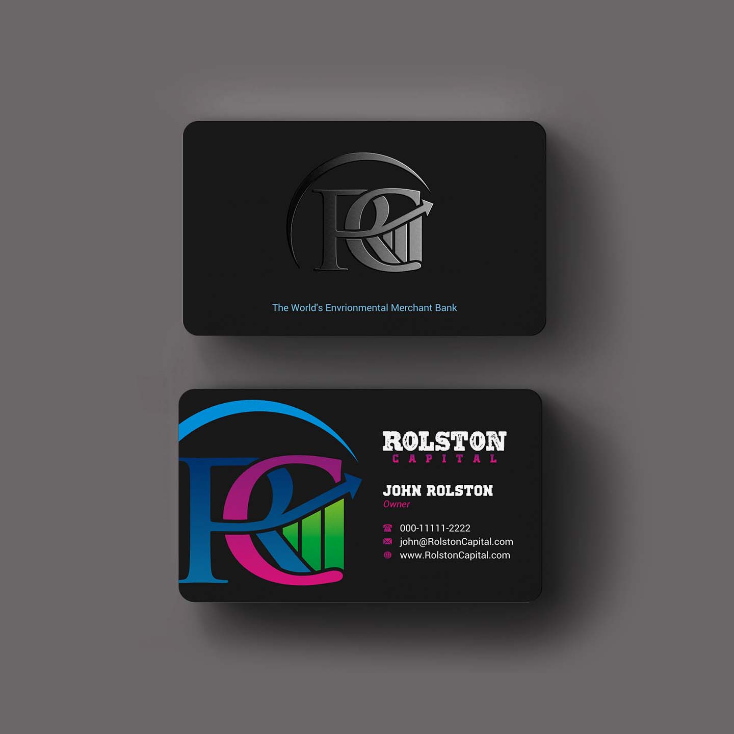 Business Card Design by INDIAN_Ashok for Viridi capital  | Design #27538543