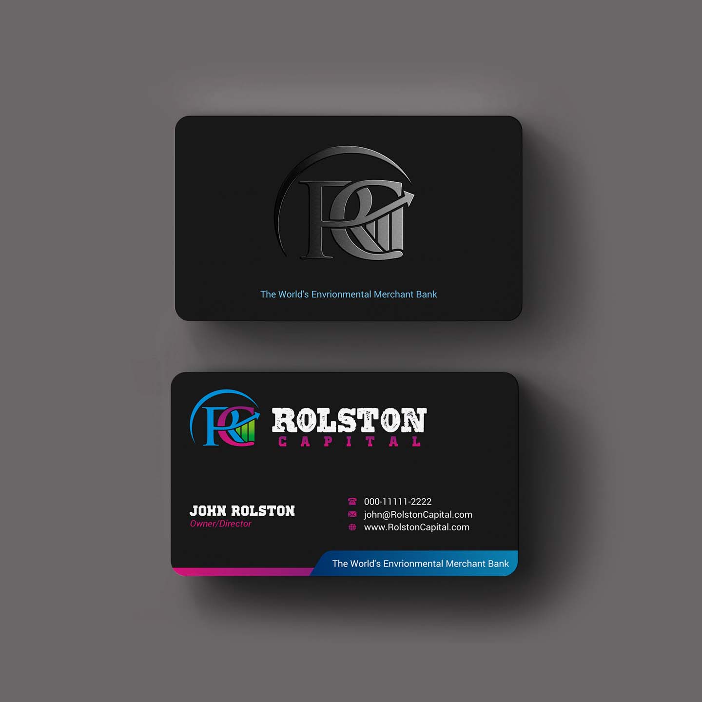 Business Card Design by INDIAN_Ashok for Viridi capital  | Design #27538545
