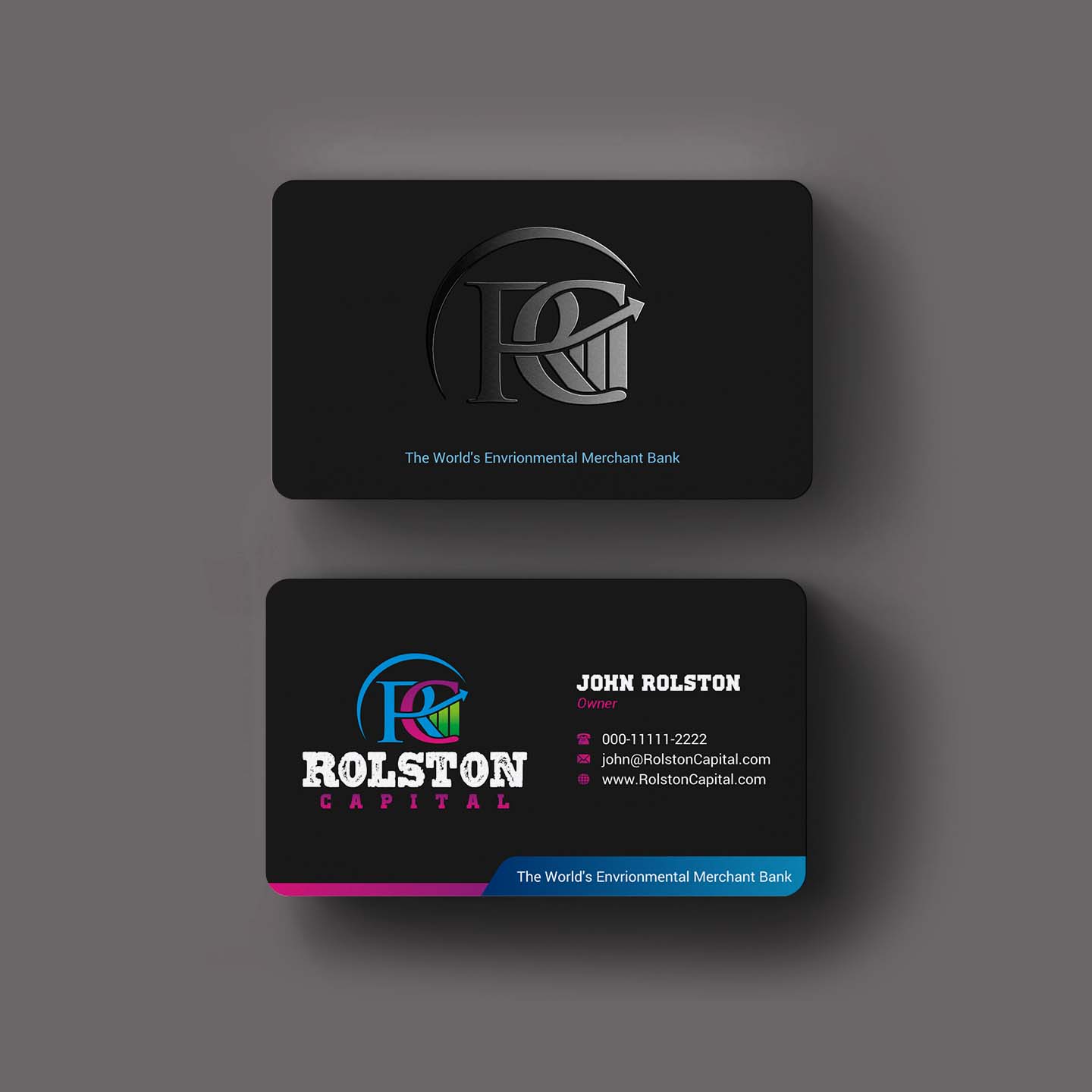 Design de Carte de Visite par INDIAN_Ashok pour Viridi capital  | Design #27538546