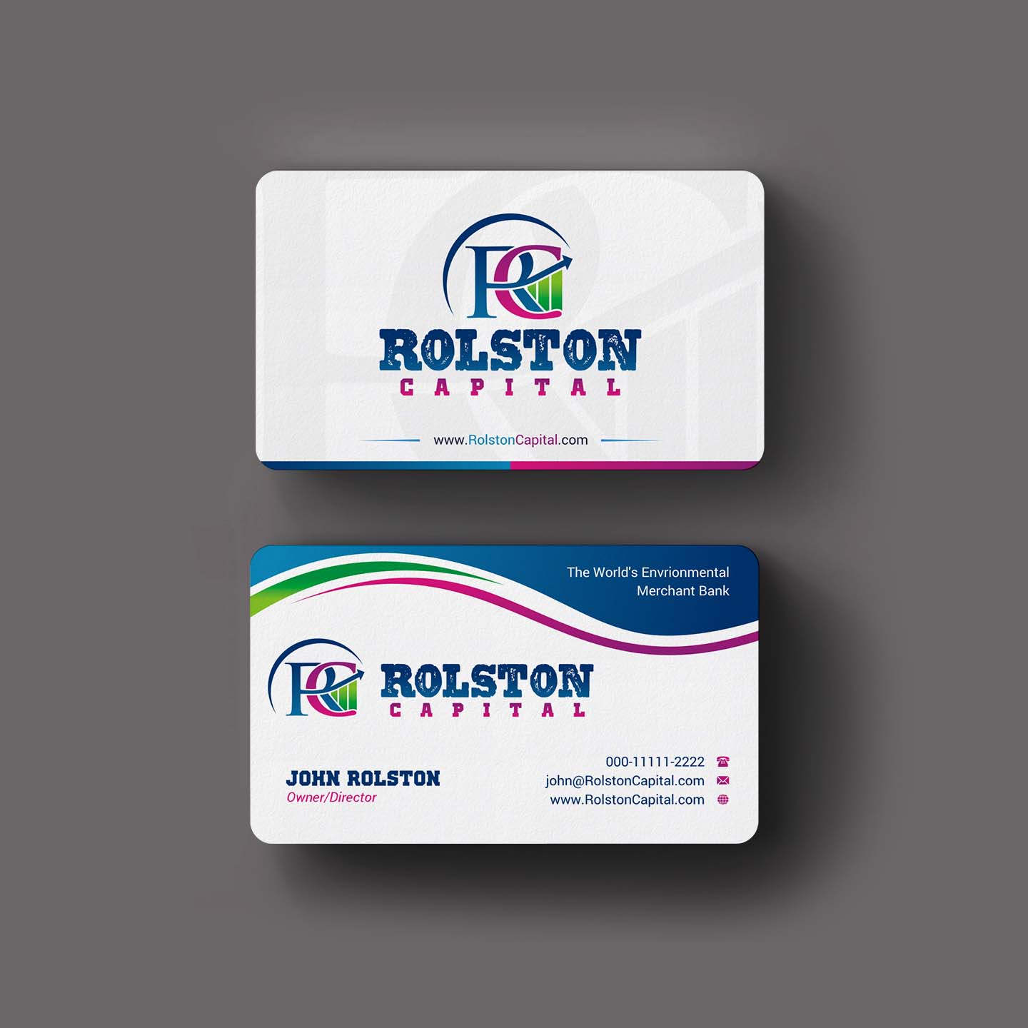 Business Card Design by INDIAN_Ashok for Viridi capital  | Design #27538550