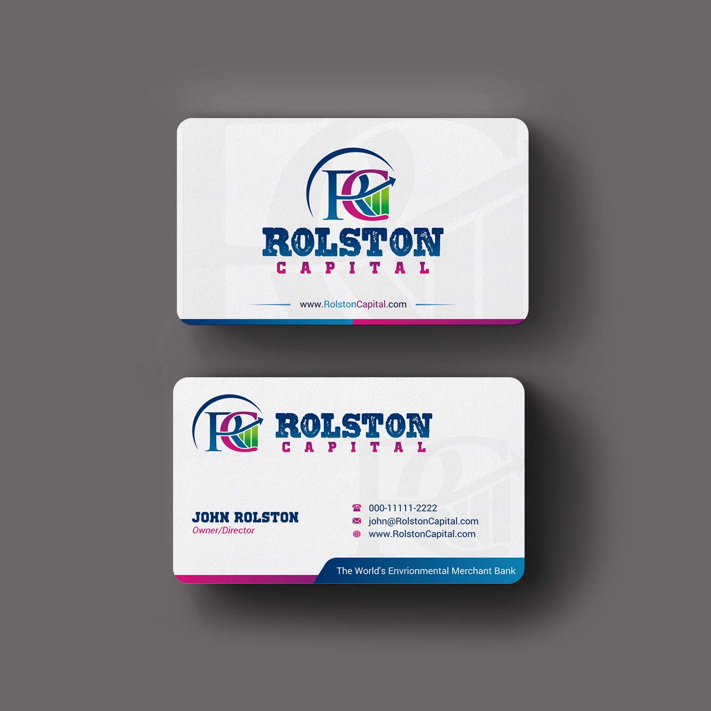 Design de Carte de Visite par INDIAN_Ashok pour Viridi capital  | Design #27538552