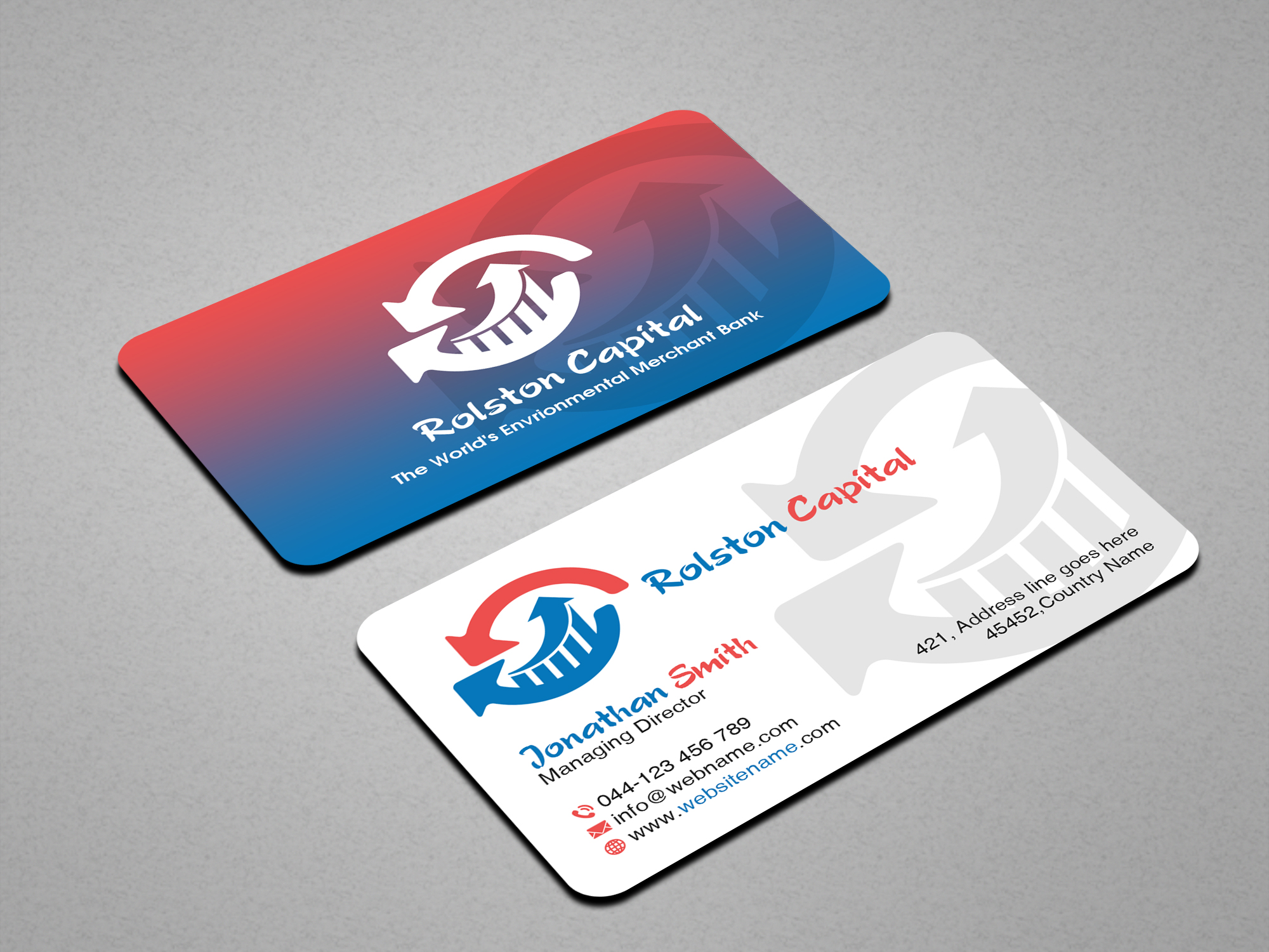 Business Card Design by Creations Box 2015 for Viridi capital  | Design #27549845