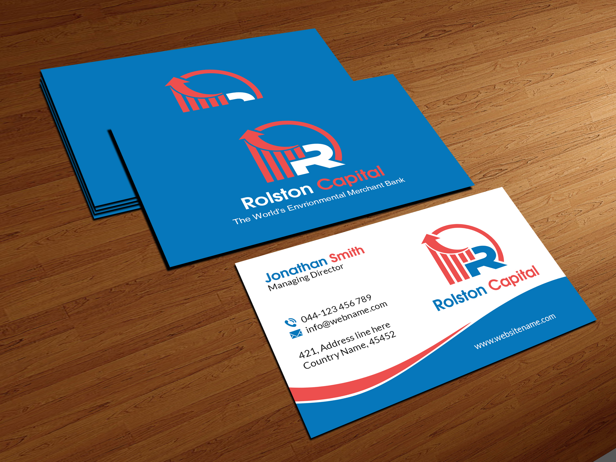 Design de Carte de Visite par Creations Box 2015 pour Viridi capital  | Design #27549848