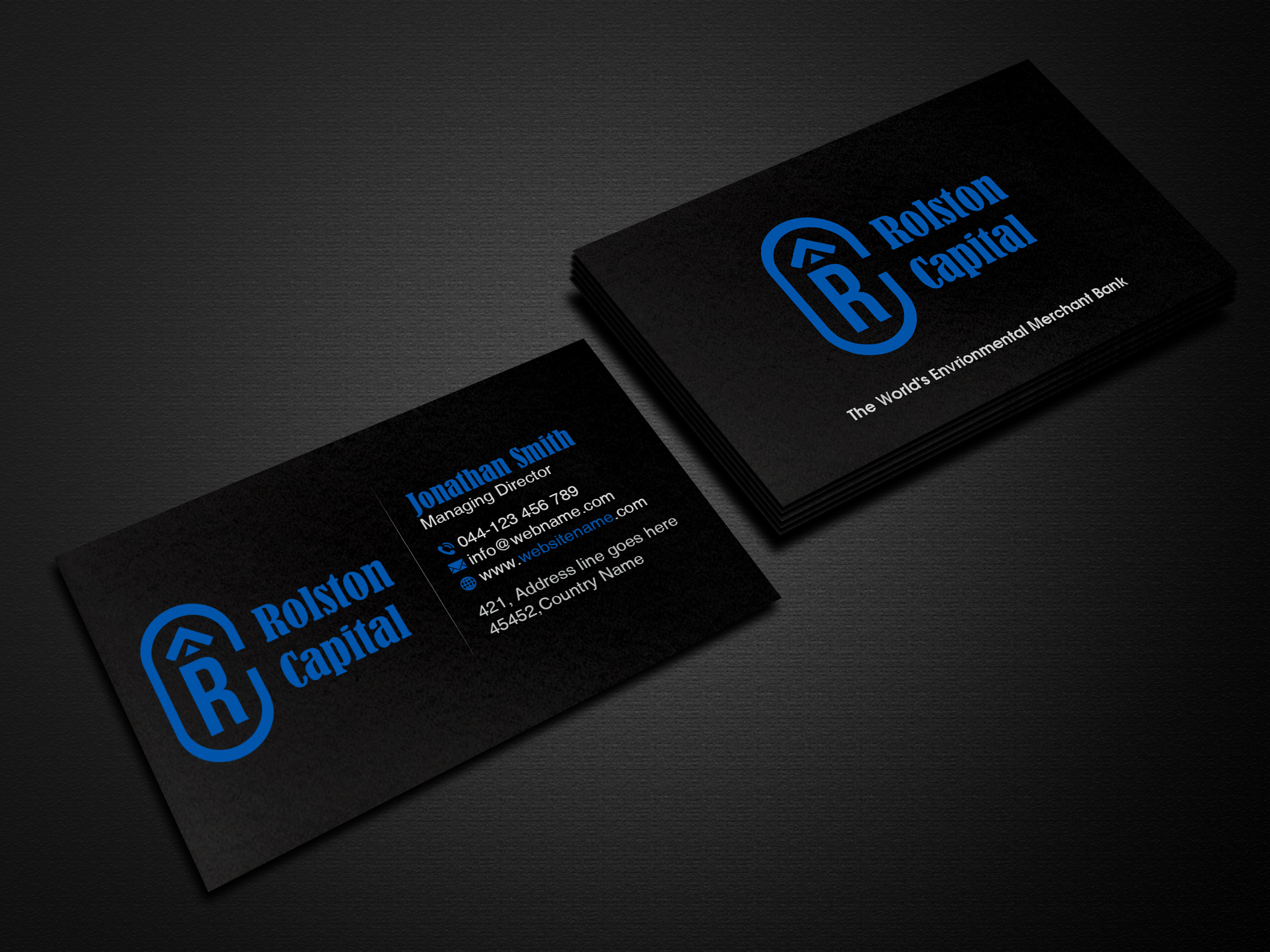 Business Card Design by Creations Box 2015 for Viridi capital  | Design #27553473