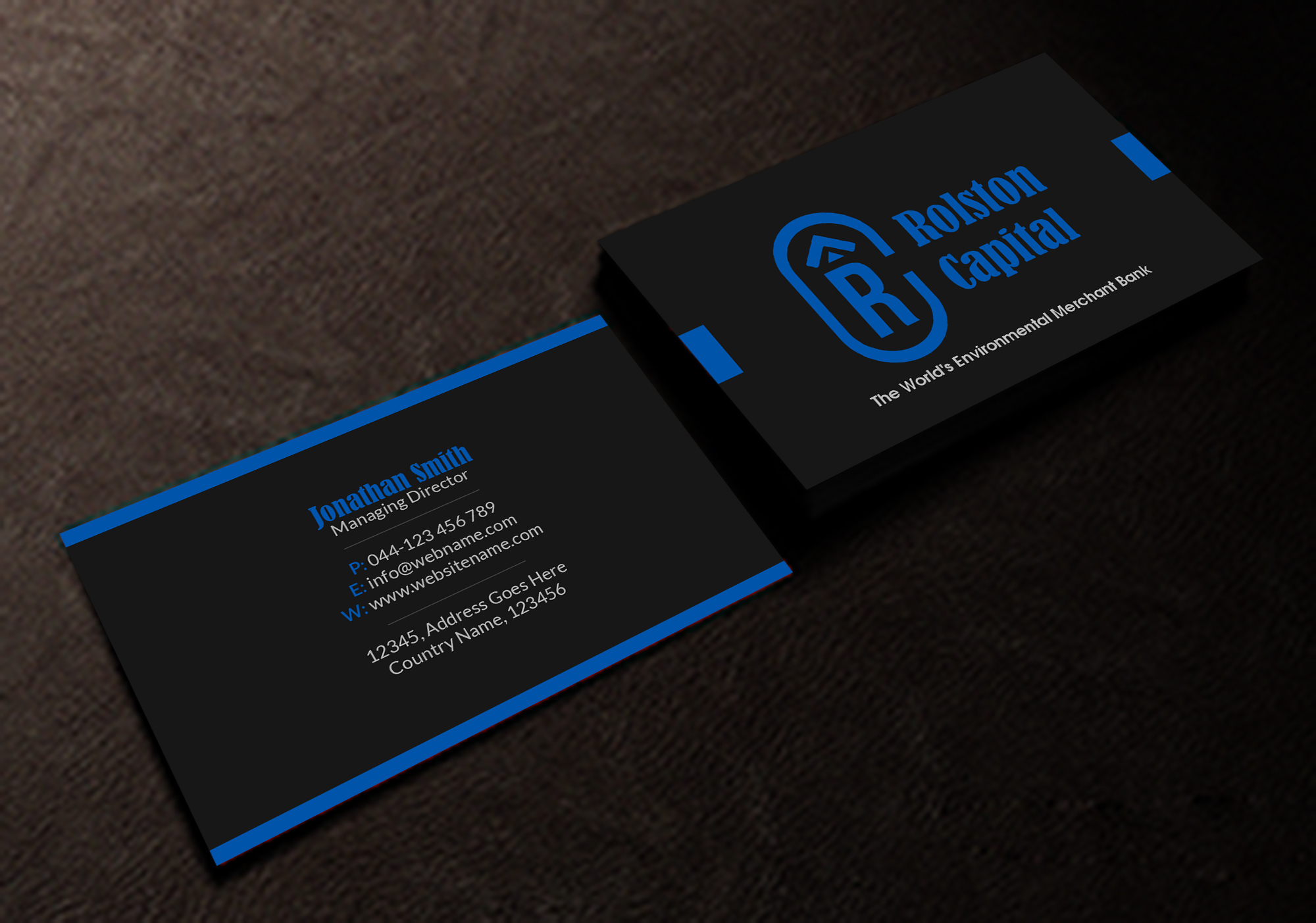 Design de Carte de Visite par Creations Box 2015 pour Viridi capital  | Design #27553477