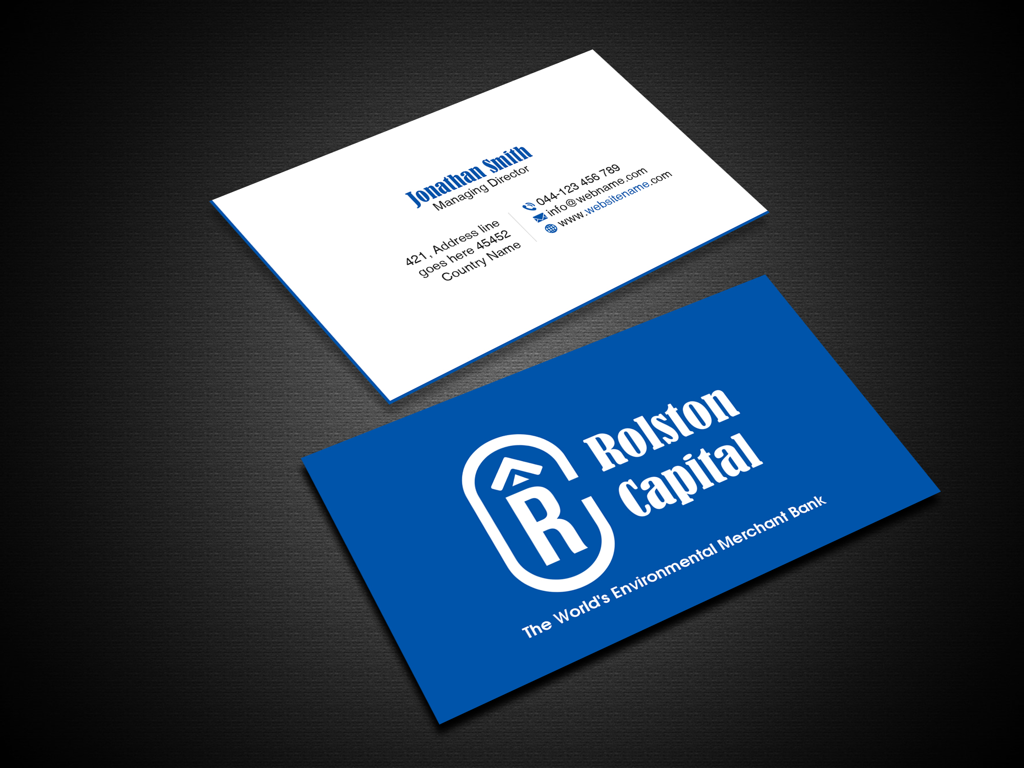 Business Card Design by Creations Box 2015 for Viridi capital  | Design #27553478