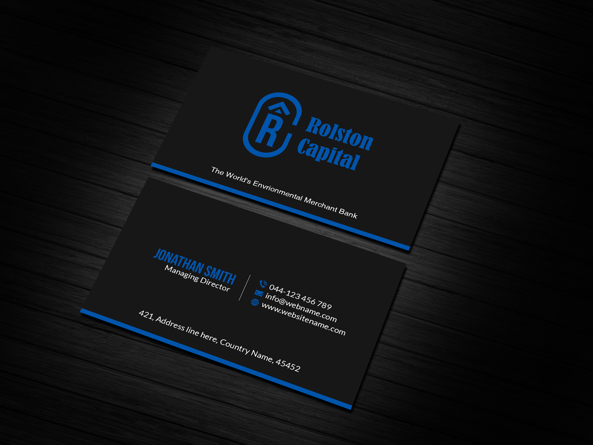 Business Card Design by Creations Box 2015 for Viridi capital  | Design #27553483
