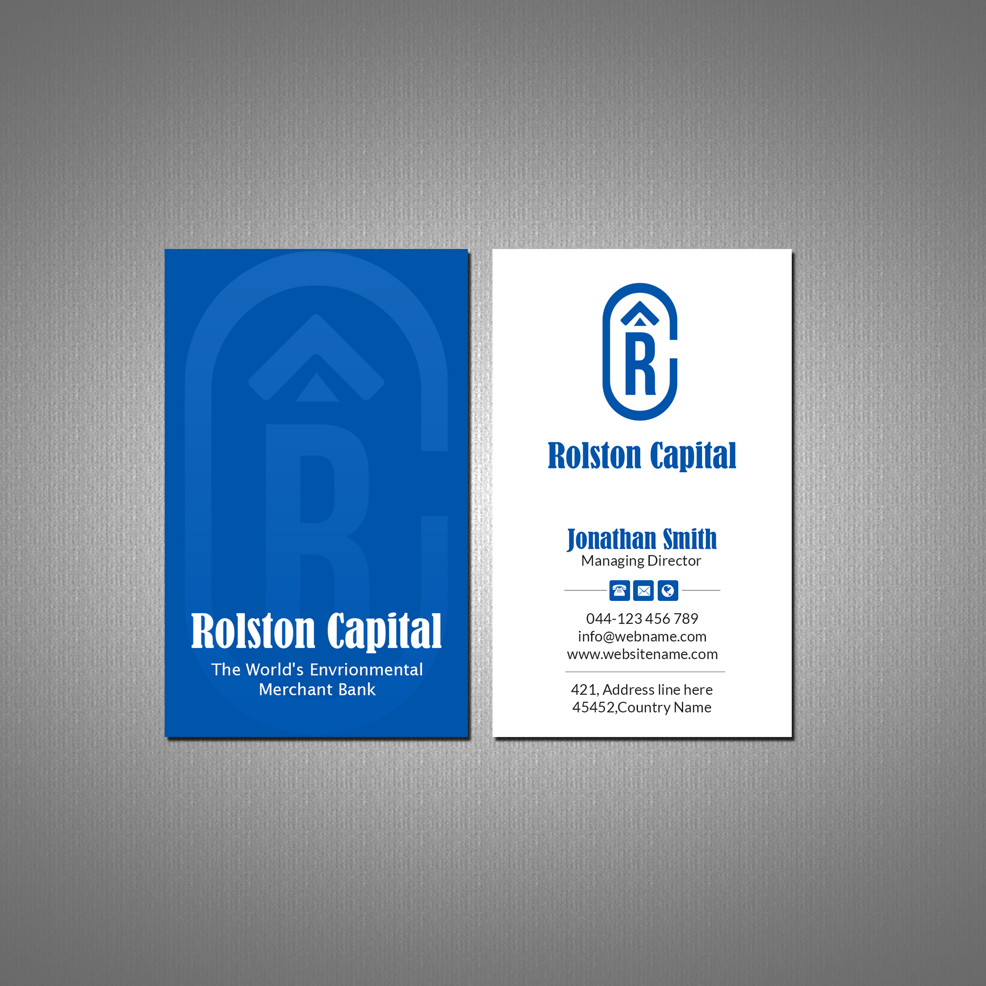 Business Card Design by Creations Box 2015 for Viridi capital  | Design #27553484