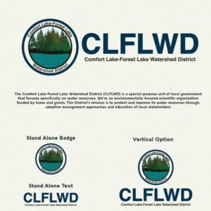 "Comfort Lake-Forest Lake Watershed District" and/or "CLFLWD" | Logo Design by ILLUSTRATOR PRO