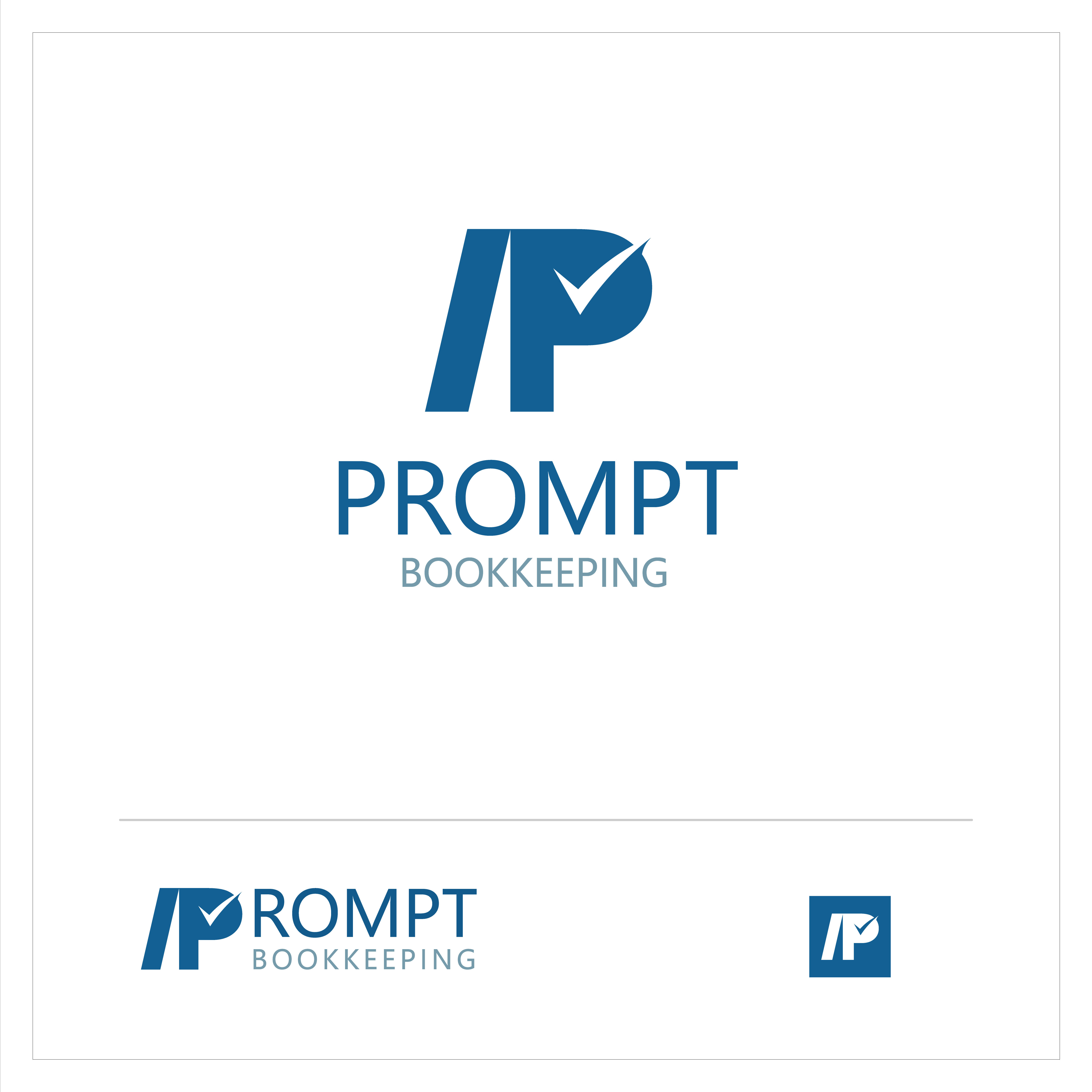 Logo Design by Pablo Designs for Prompt Bookkeeping | Design #27538381
