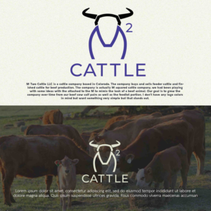 Logo-Design von ILLUSTRATOR PRO für M2 Cattle LLC | Design: #27539091