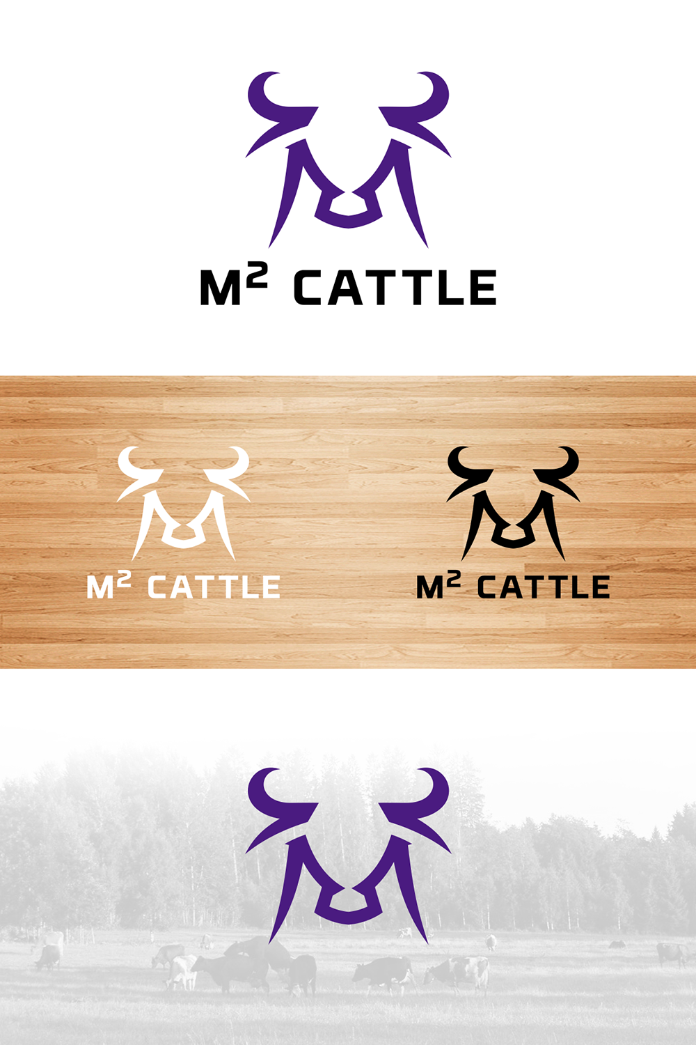 Logo Design by D.an for M2 Cattle LLC | Design #27541654