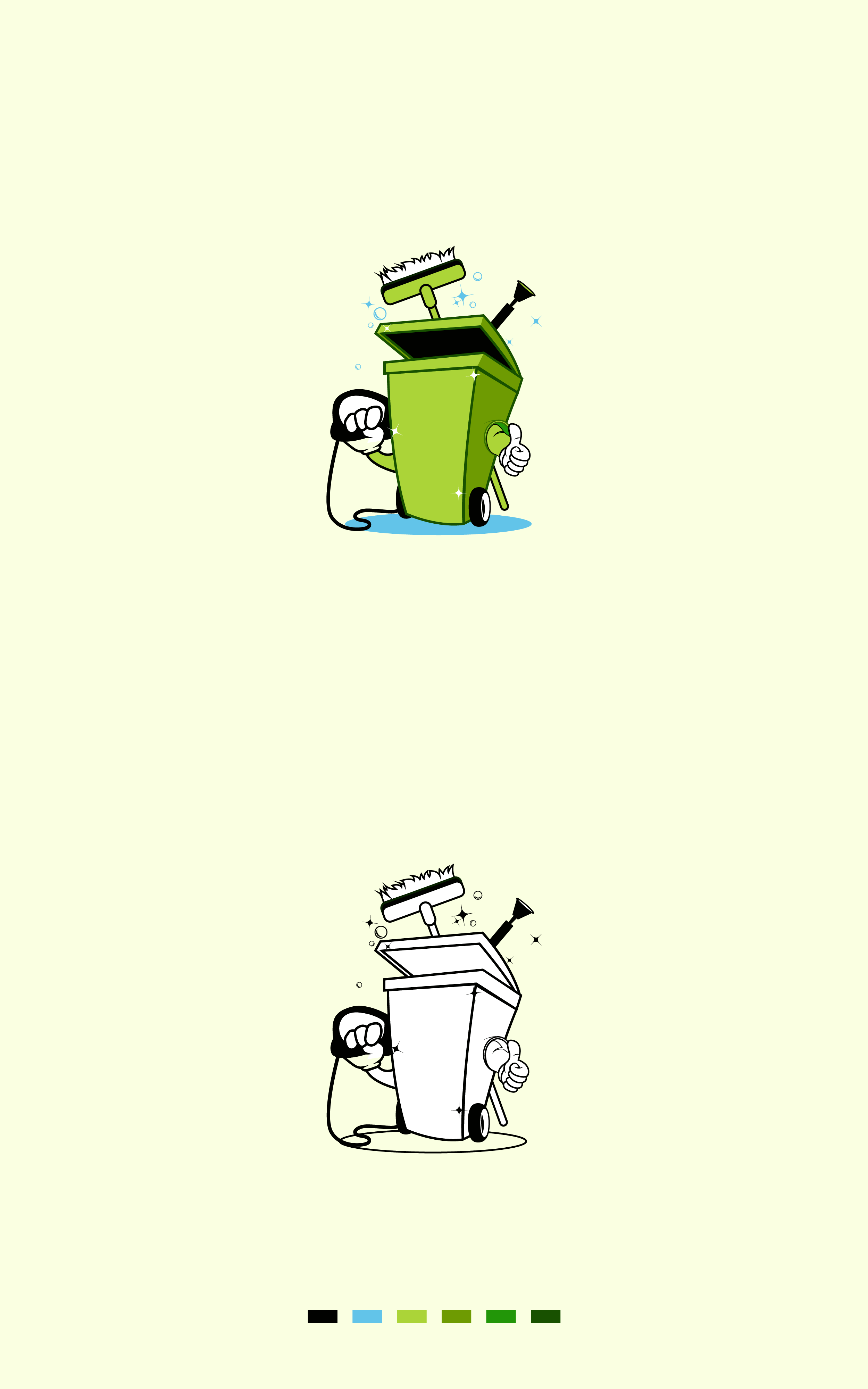 Diseño de Logo por juwel@islam para The Trashy Can Cleaning Company  | Diseño #27540520