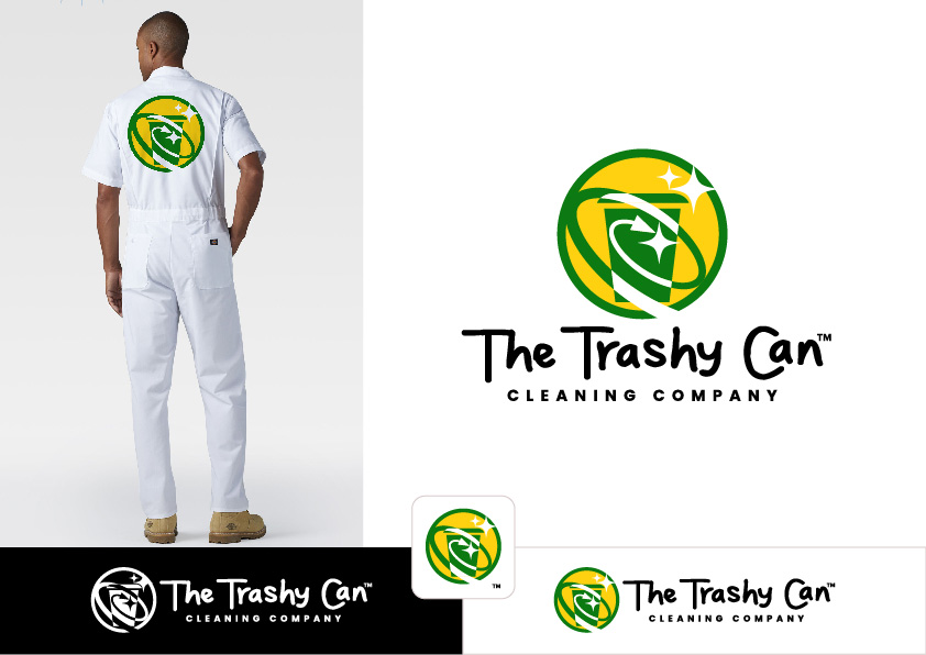 Logo Design by ~idiaz~ for The Trashy Can Cleaning Company  | Design #27544859