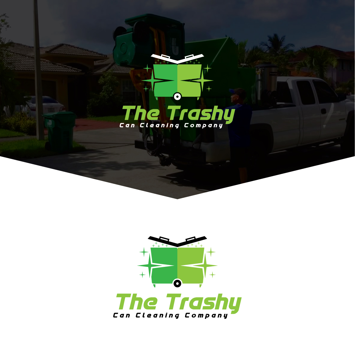 Diseño de Logo por Deziners Zone para The Trashy Can Cleaning Company  | Diseño #27537315