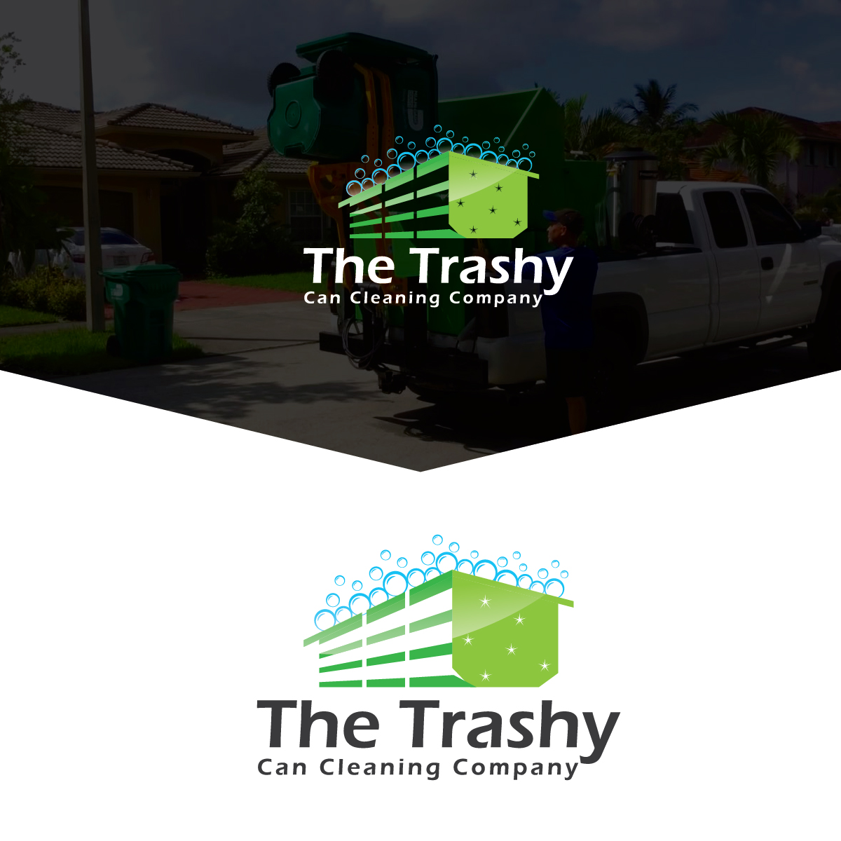 Logo Design by Deziners Zone for The Trashy Can Cleaning Company  | Design #27537316