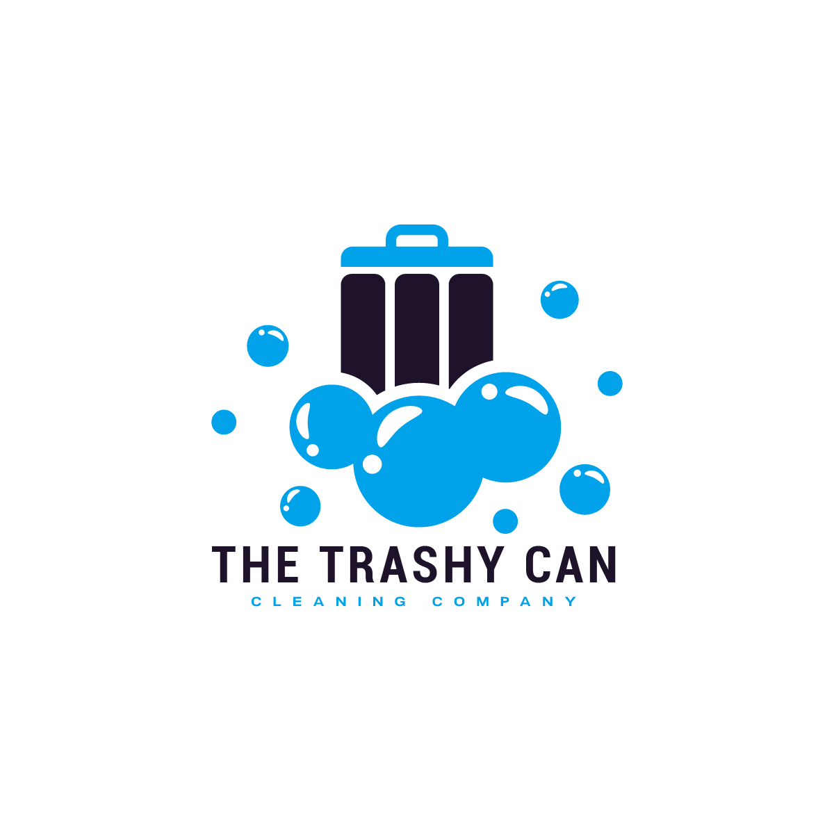 Logo Design by logoQ for The Trashy Can Cleaning Company  | Design #27546872