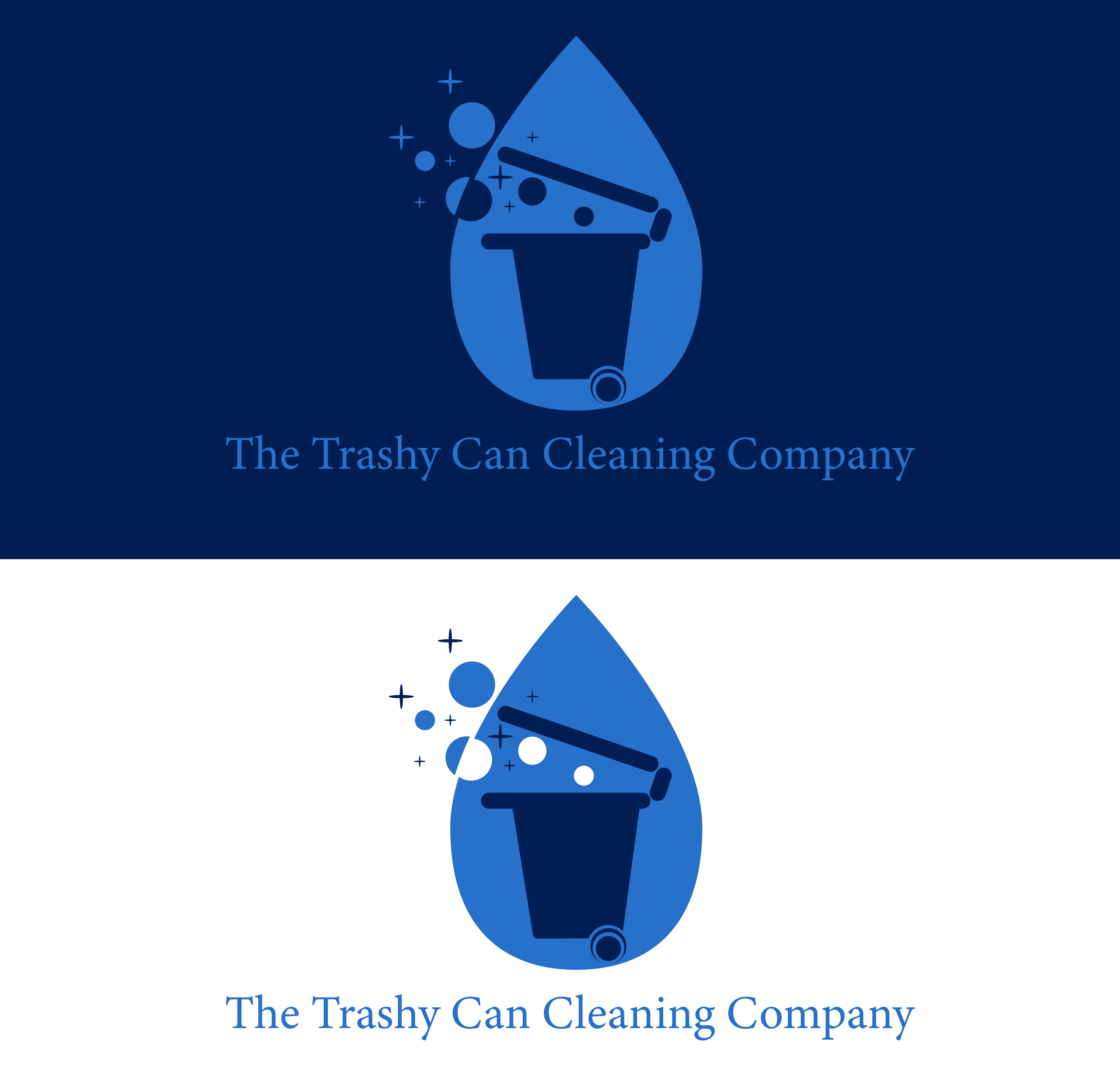 Logo Design by ielu for The Trashy Can Cleaning Company  | Design #27545862