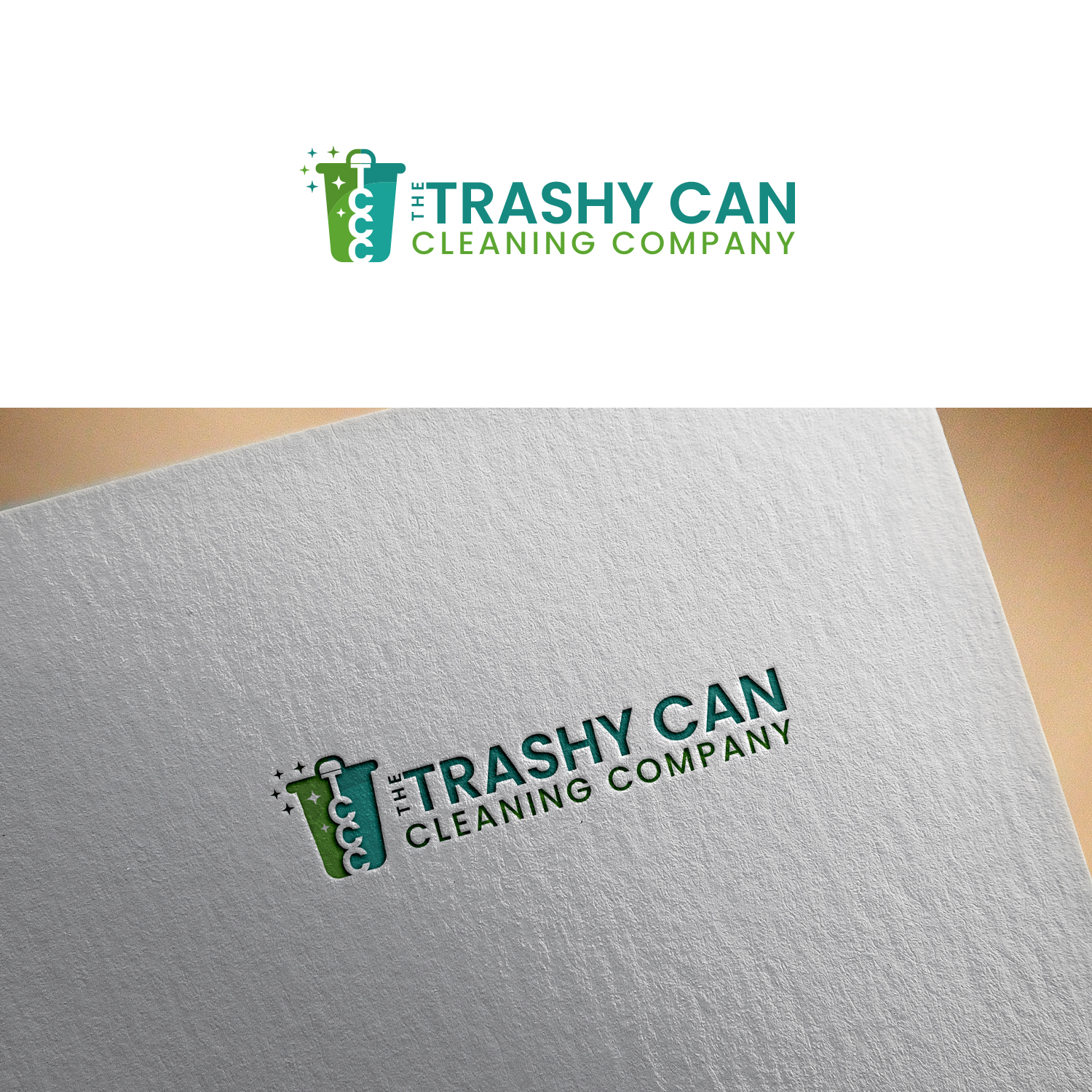Logo Design by Maxo-Biz for The Trashy Can Cleaning Company  | Design #27537220