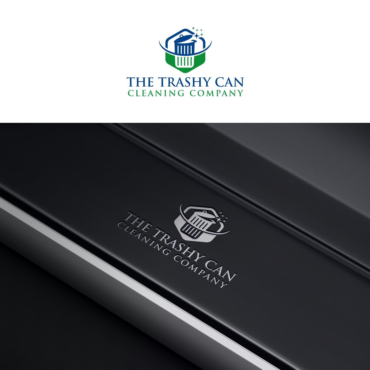 Logo Design by Maxo-Biz for The Trashy Can Cleaning Company  | Design #27537222