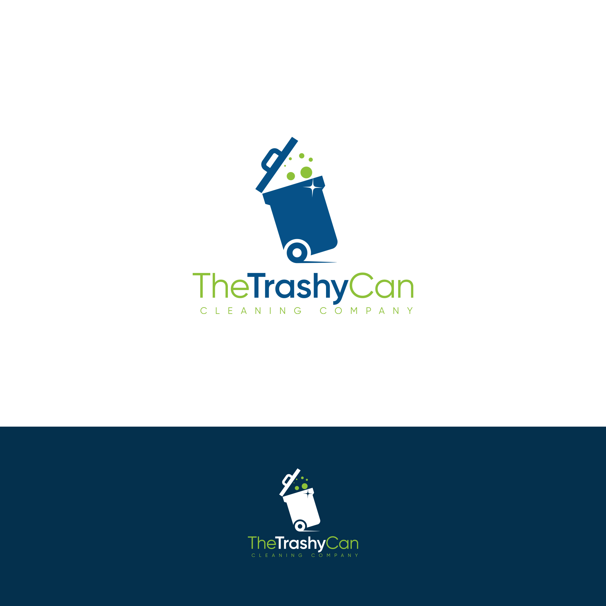 Logo Design by aberyor for The Trashy Can Cleaning Company  | Design #27538567