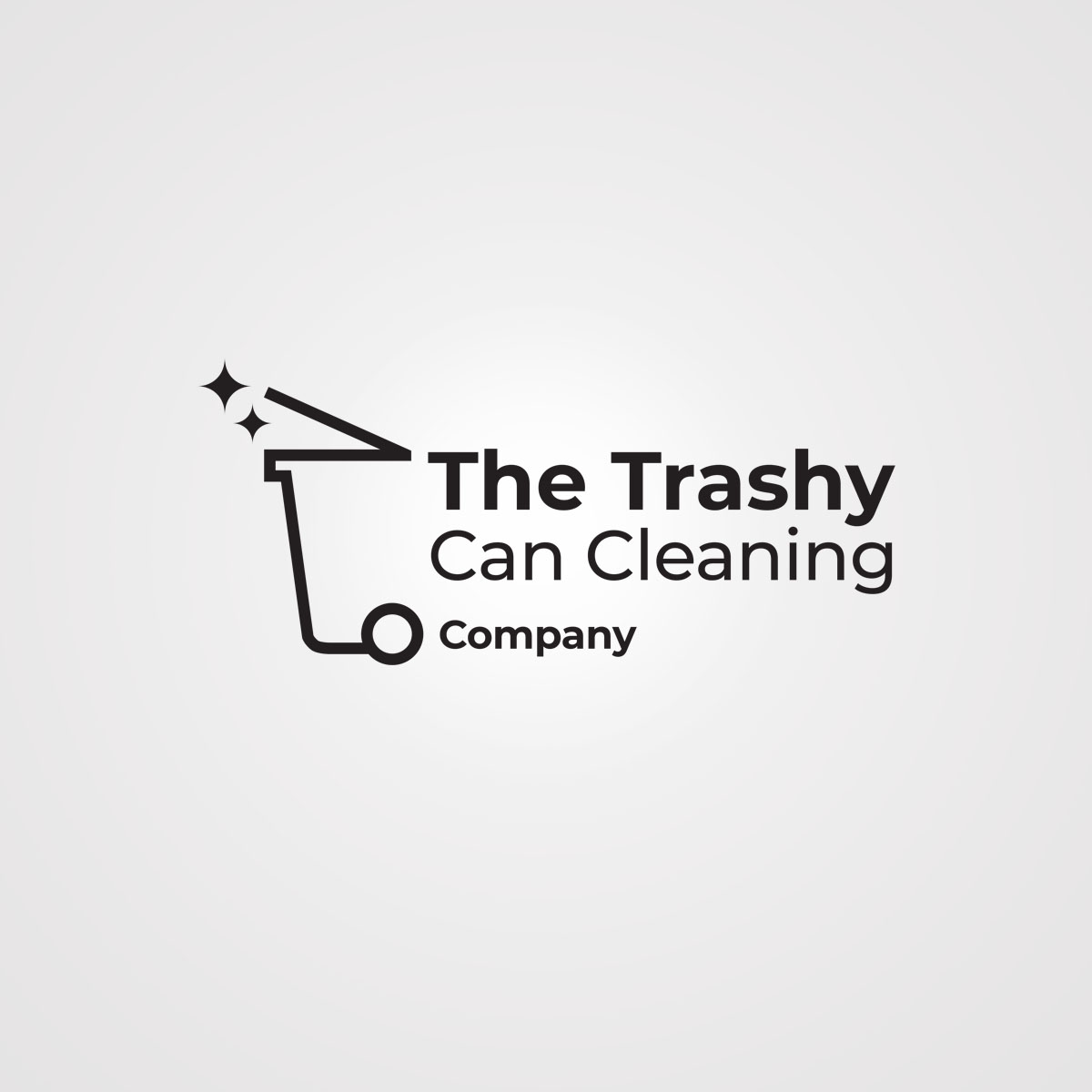 Logo Design by r. ilham for The Trashy Can Cleaning Company  | Design #27537629