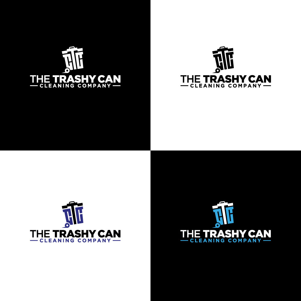 Logo Design by Trident for The Trashy Can Cleaning Company  | Design #27547294