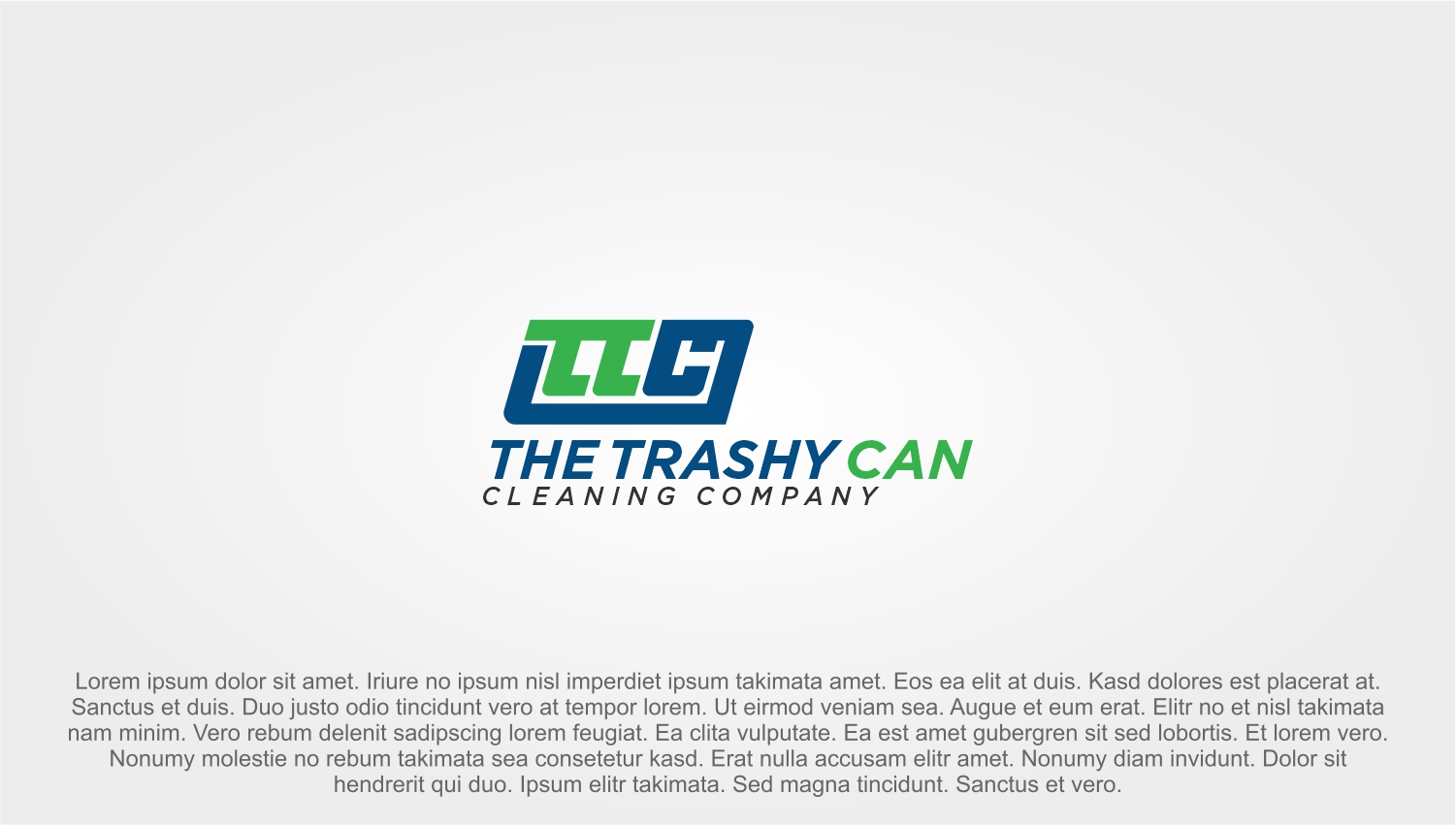 Logo Design by Indra Putra for The Trashy Can Cleaning Company  | Design #27542035